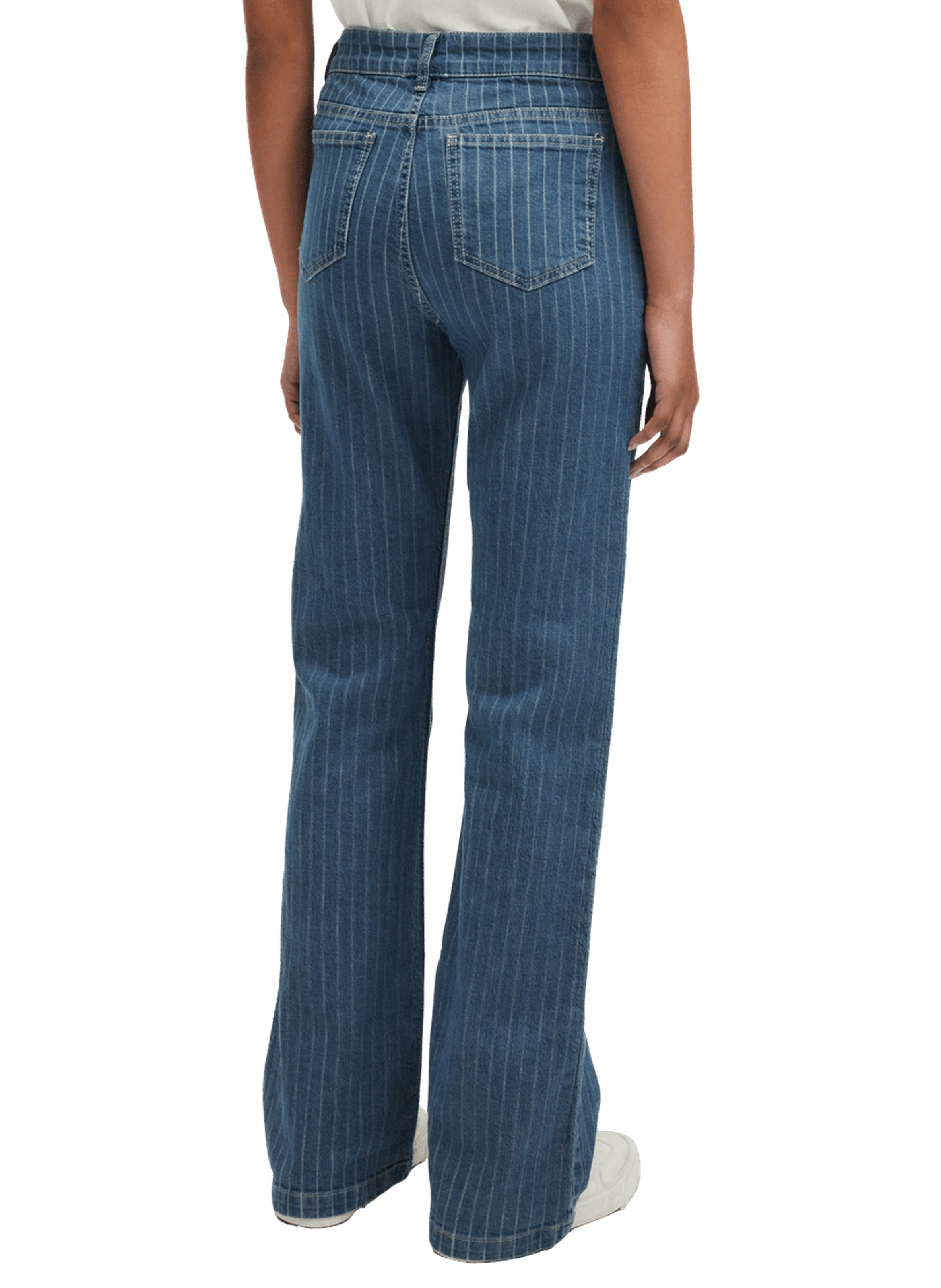 Jean bootcut à rayures - lysee PABLO Bleu