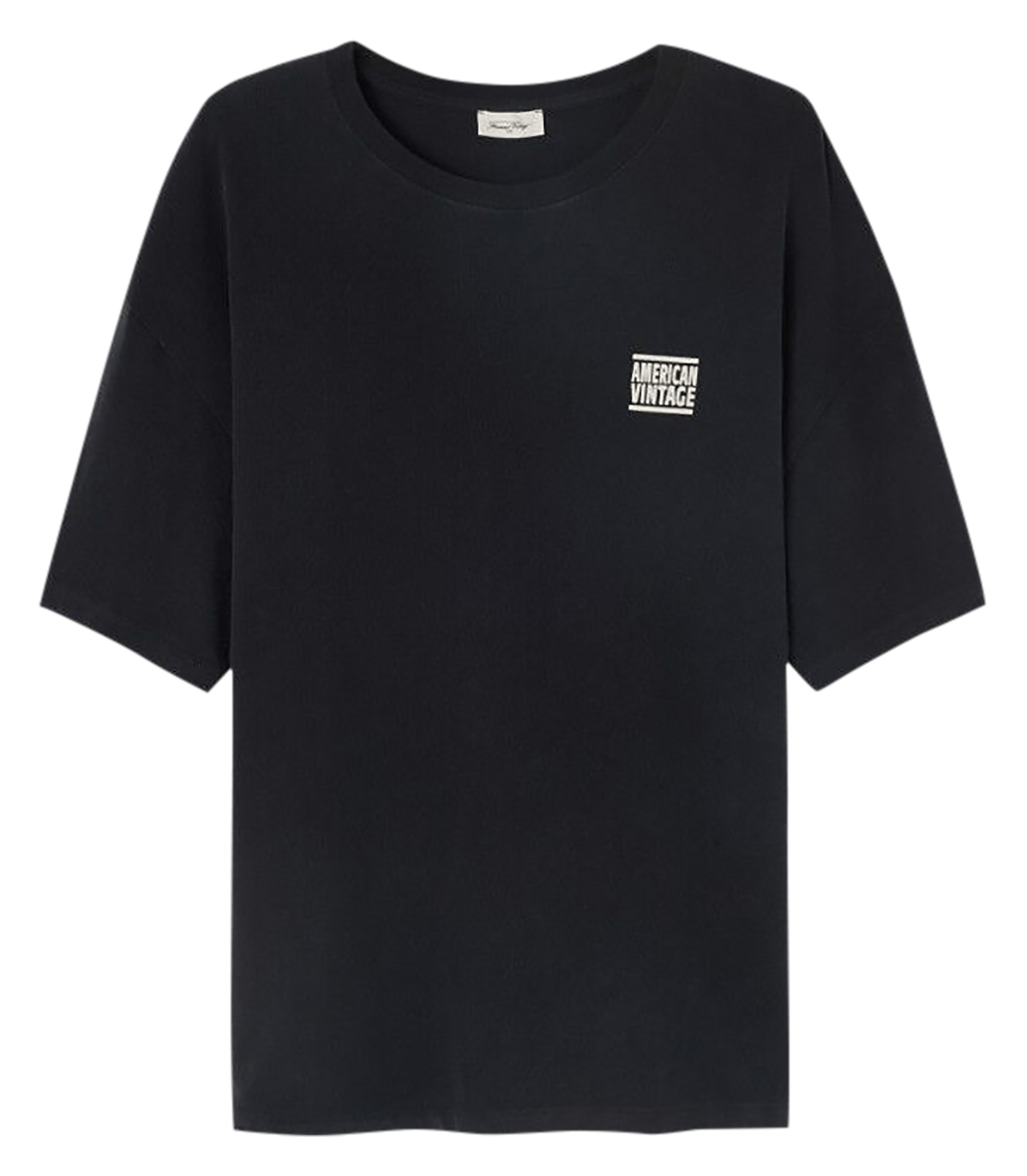 Tee-shirt droit col rond sérigraphié en coton ykobow AMERICAN VINTAGE 