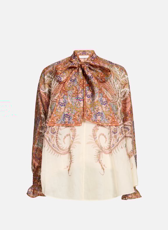 Blouse col lavallière Rhiannon Multicolore by ZIMMERMANN ZIMMERMANN Blouse col lavallière Rhiannon Multicolore