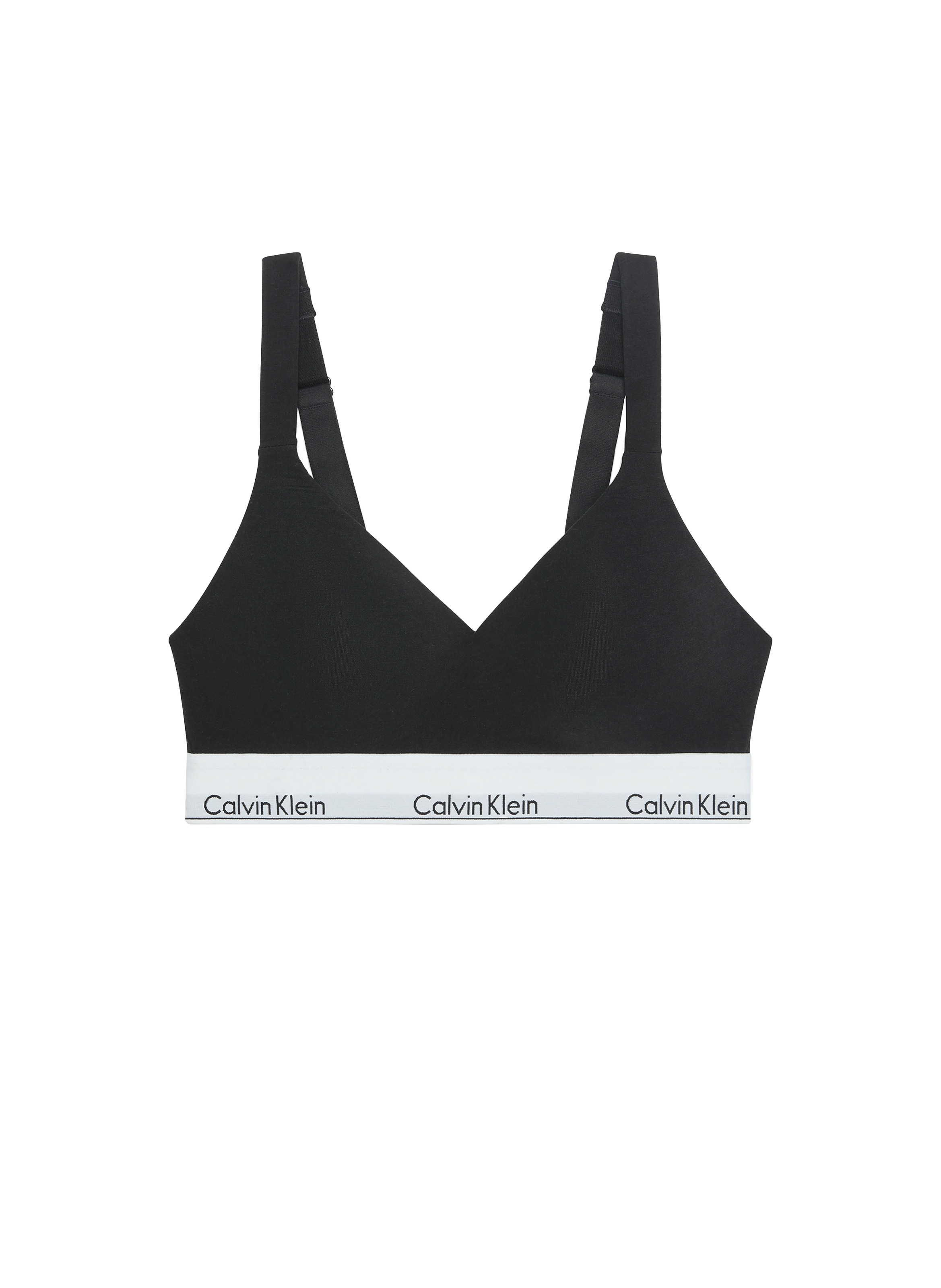 Brassière en coton mélangé CALVIN KLEIN Noir