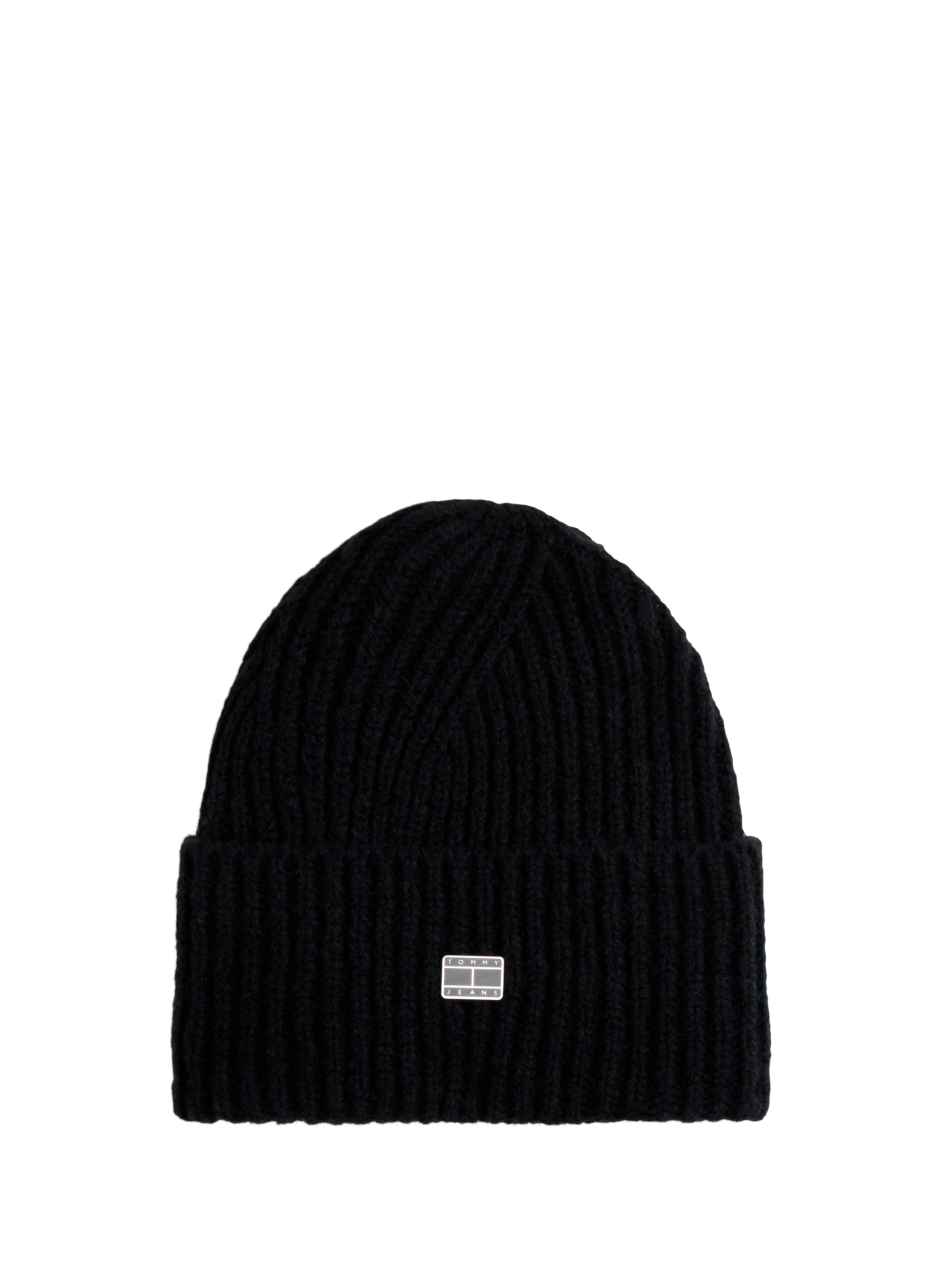 TOMMY HILFIGER Bonnet en laine mélangée Noir
