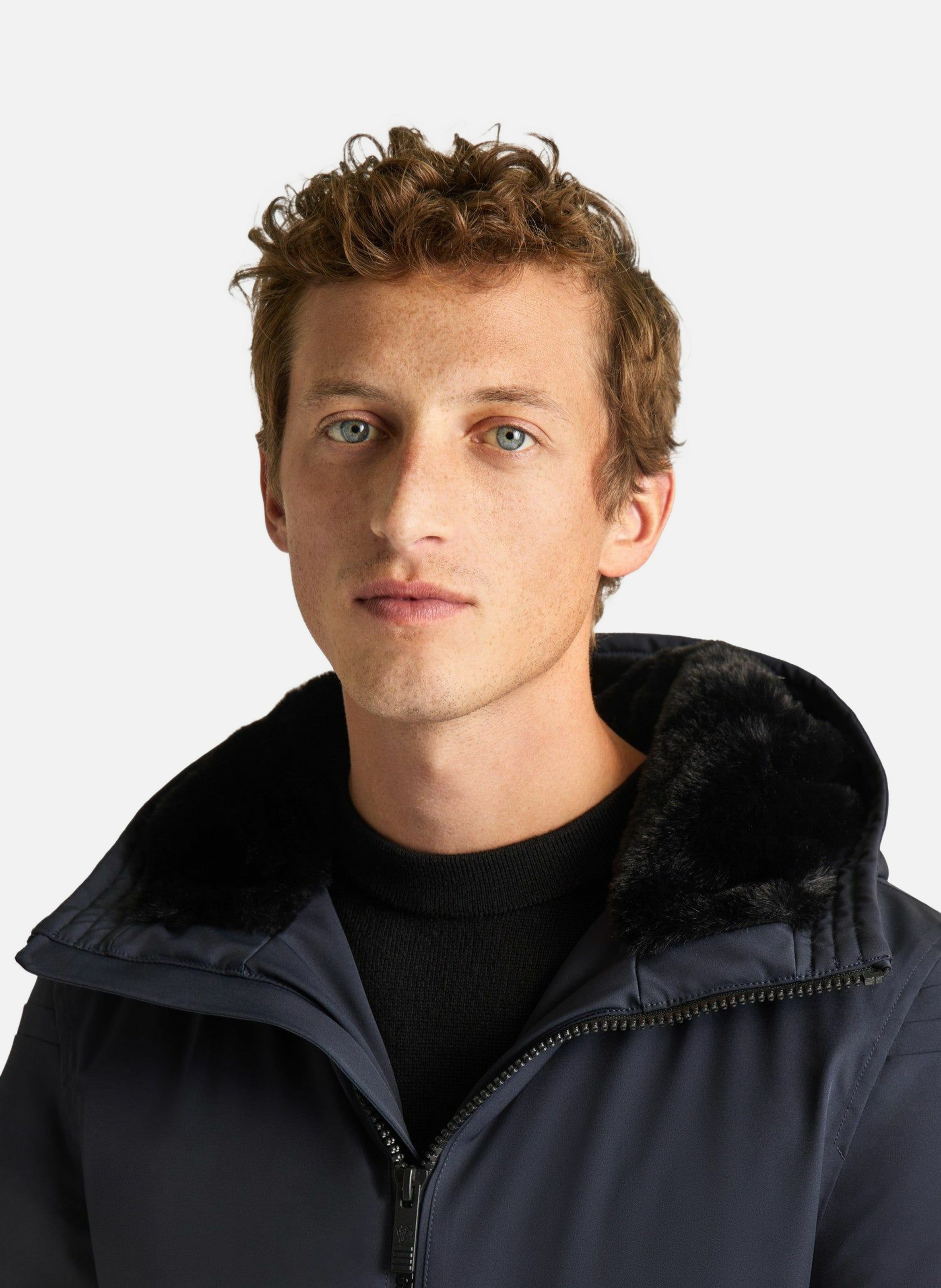 Manteau gezi col montant coupe regular FUSALP Bleu