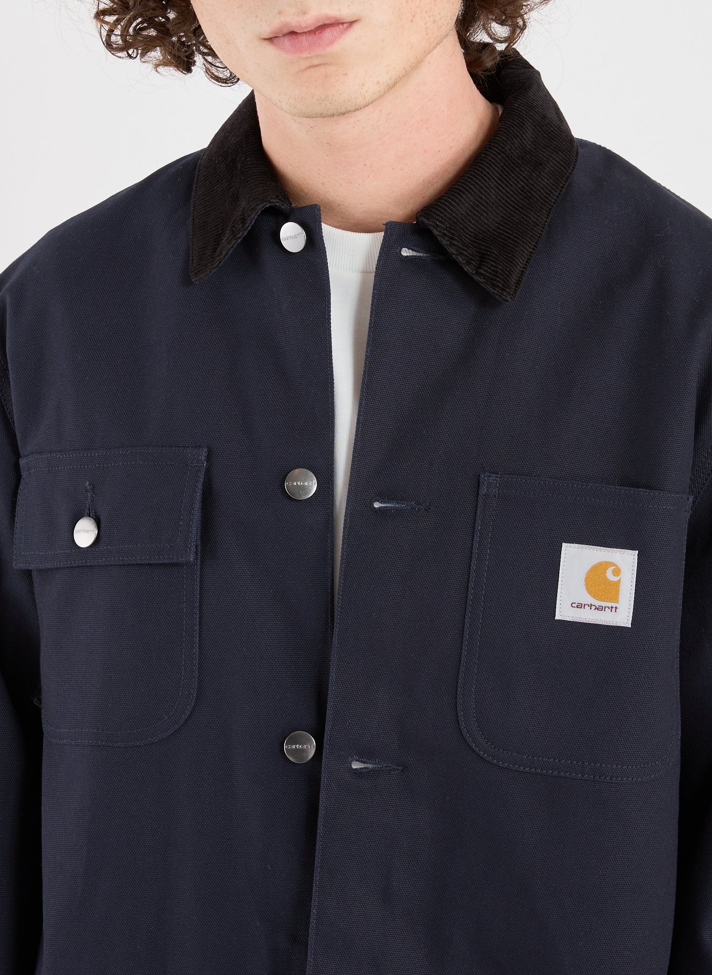 Blouson col classique en coton CARHARTT WIP Bleu