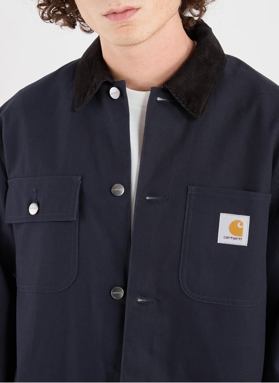 Jacket with classic cotton collar | Blue by CARHARTT WIP Jacket with classic cotton collar Blue