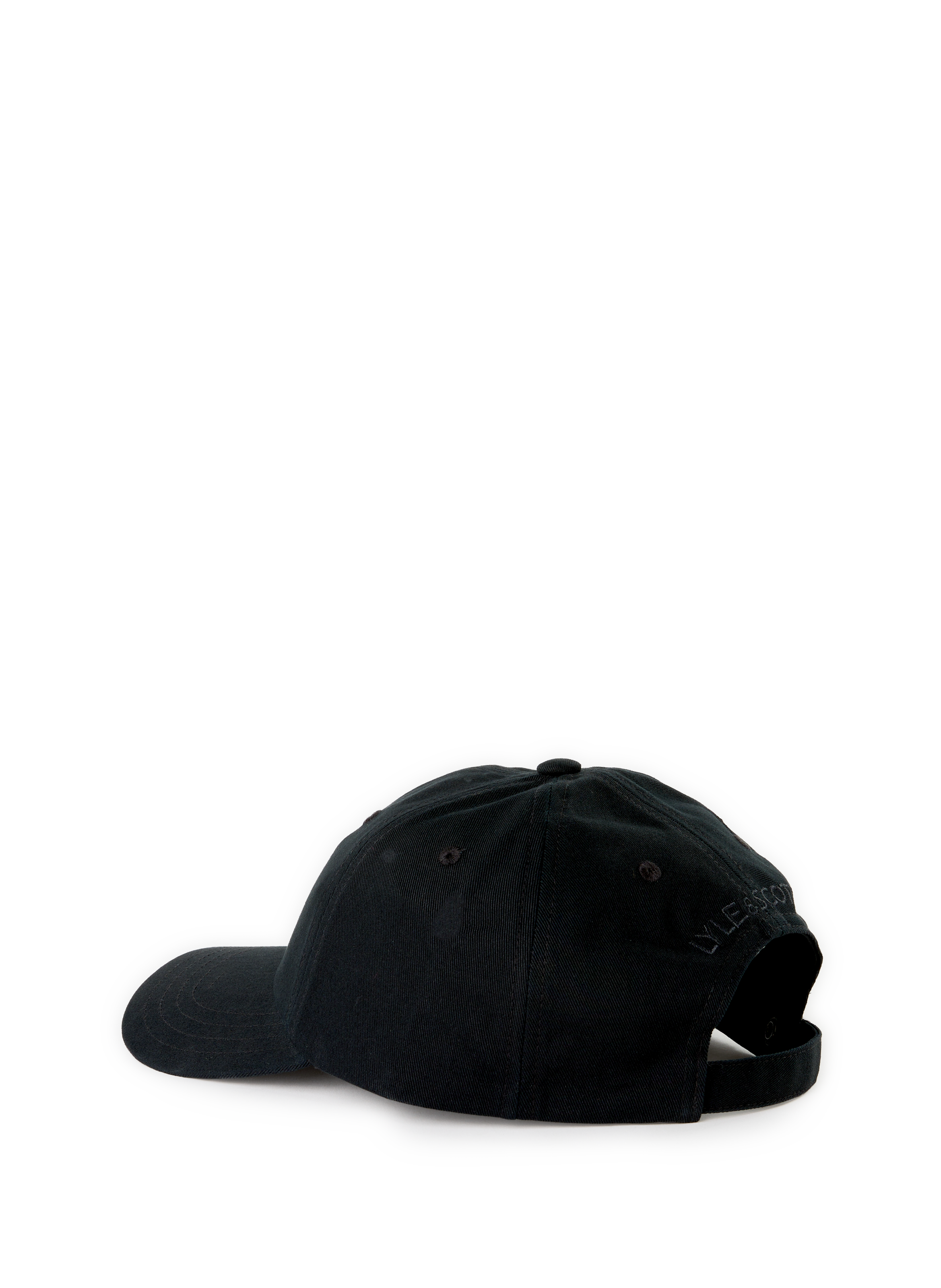 Embroidered cotton baseball cap LYLE & SCOTT Black