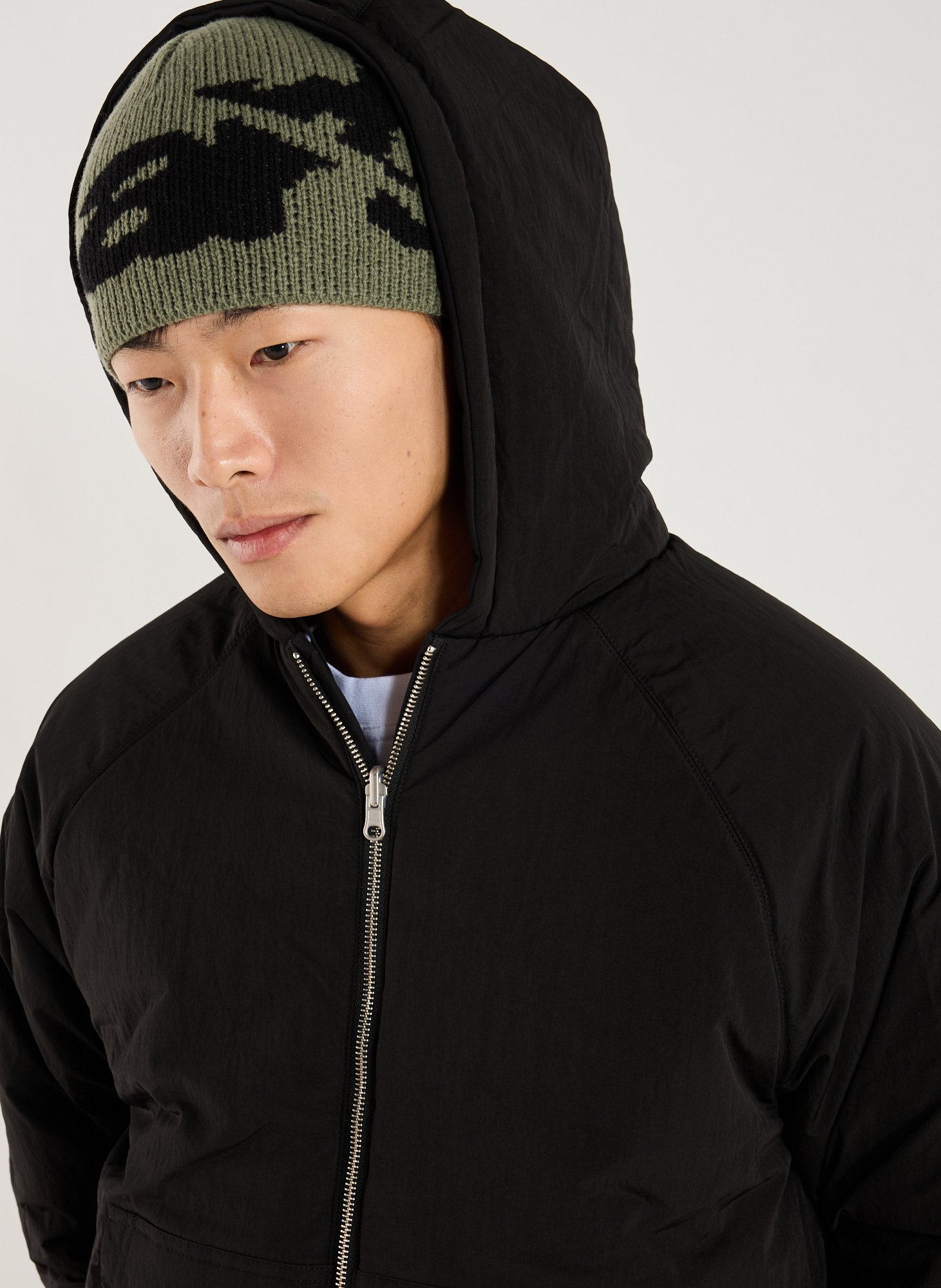 Plain hooded jacket ARTE ANTWERP Black