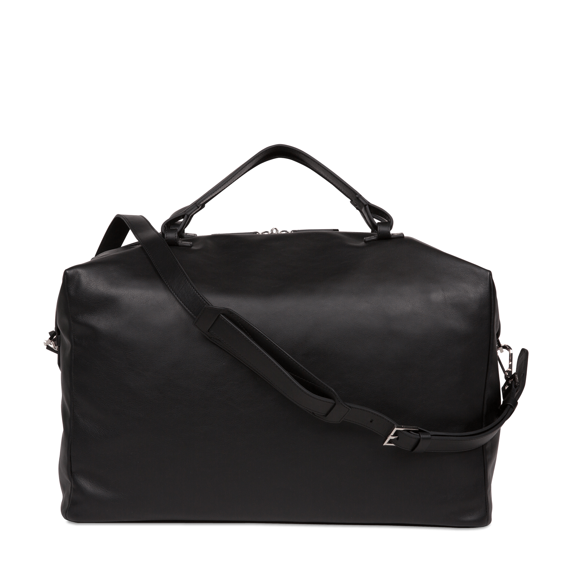 Sac de voyage neo pop en cuir LANCEL Noir