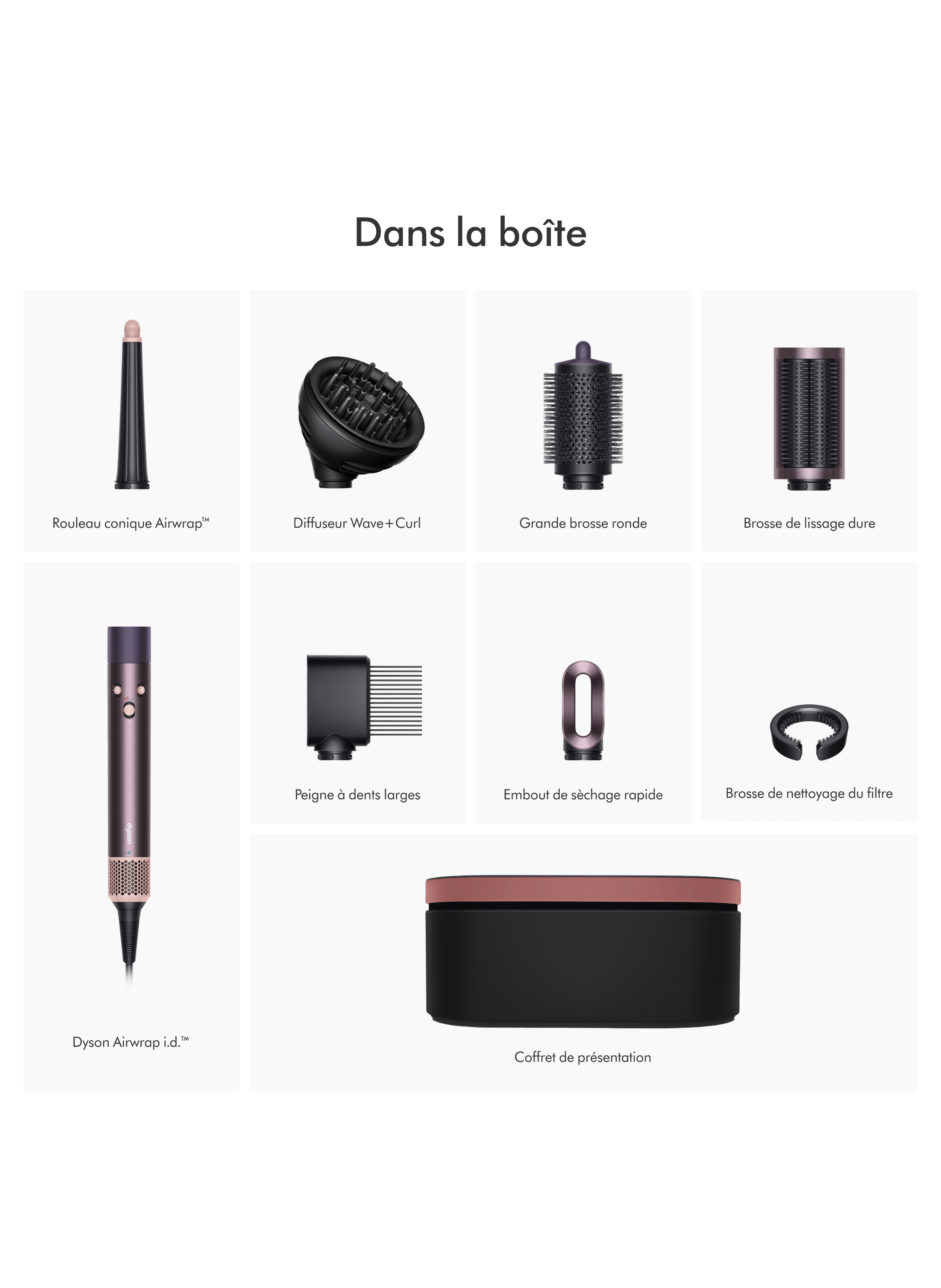 Airwrap i.d. Cheveux bouclés à frisés - Edition Jaspe fleur de prunier DYSON No color