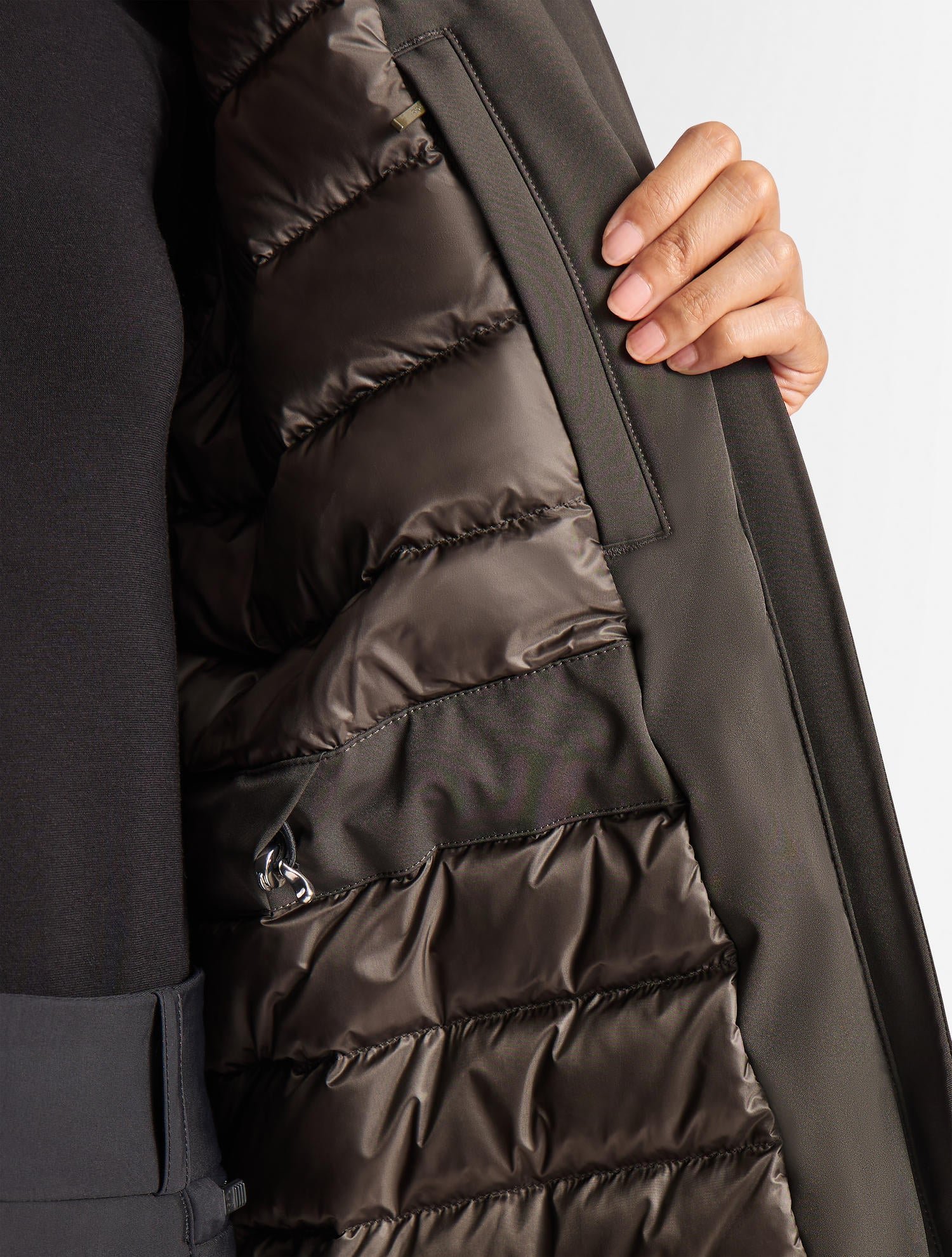 Manteau misha col montant coupe regular FUSALP Bleu