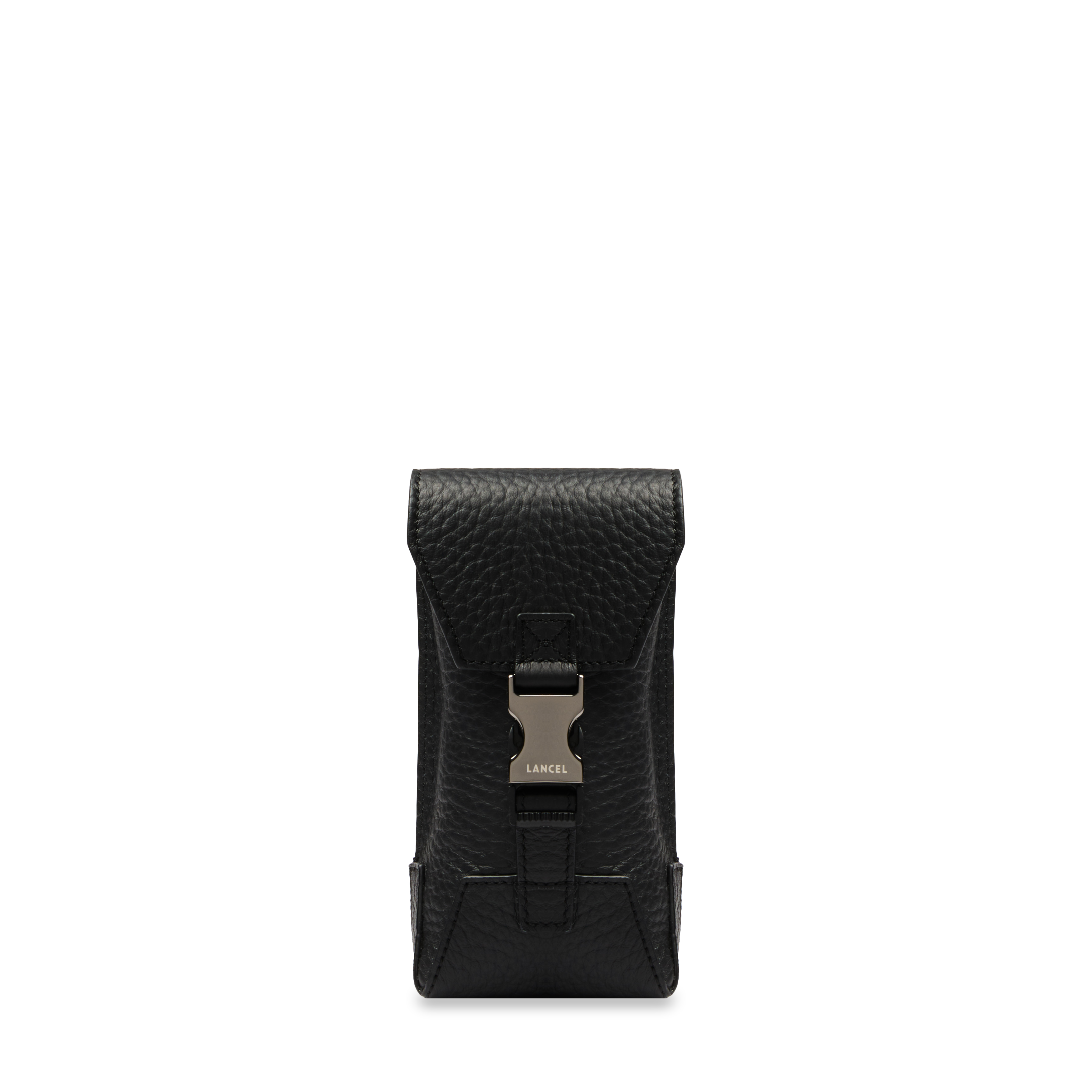 Mini sac vertical rabat milo de lancel en cuir LANCEL Noir