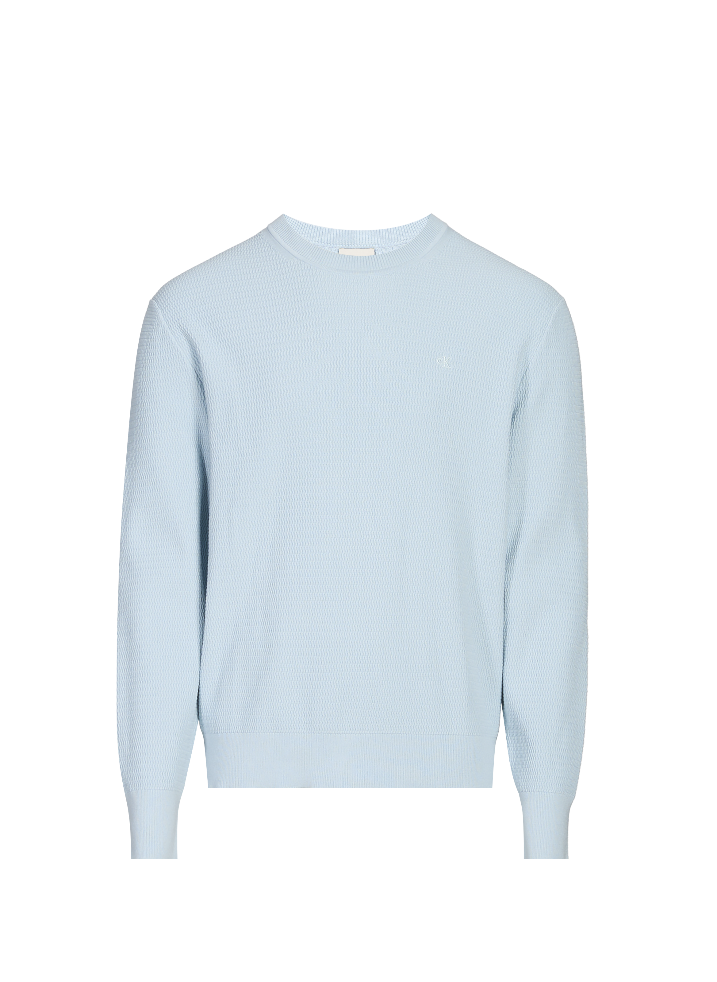 Textured cotton sweater CALVIN KLEIN Blue