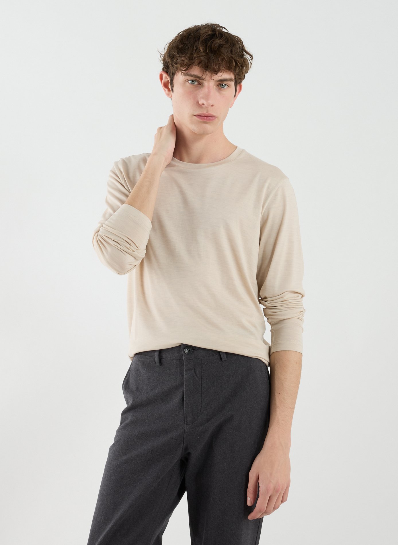 T-shirt en laine STEFAN BRANDT Marron