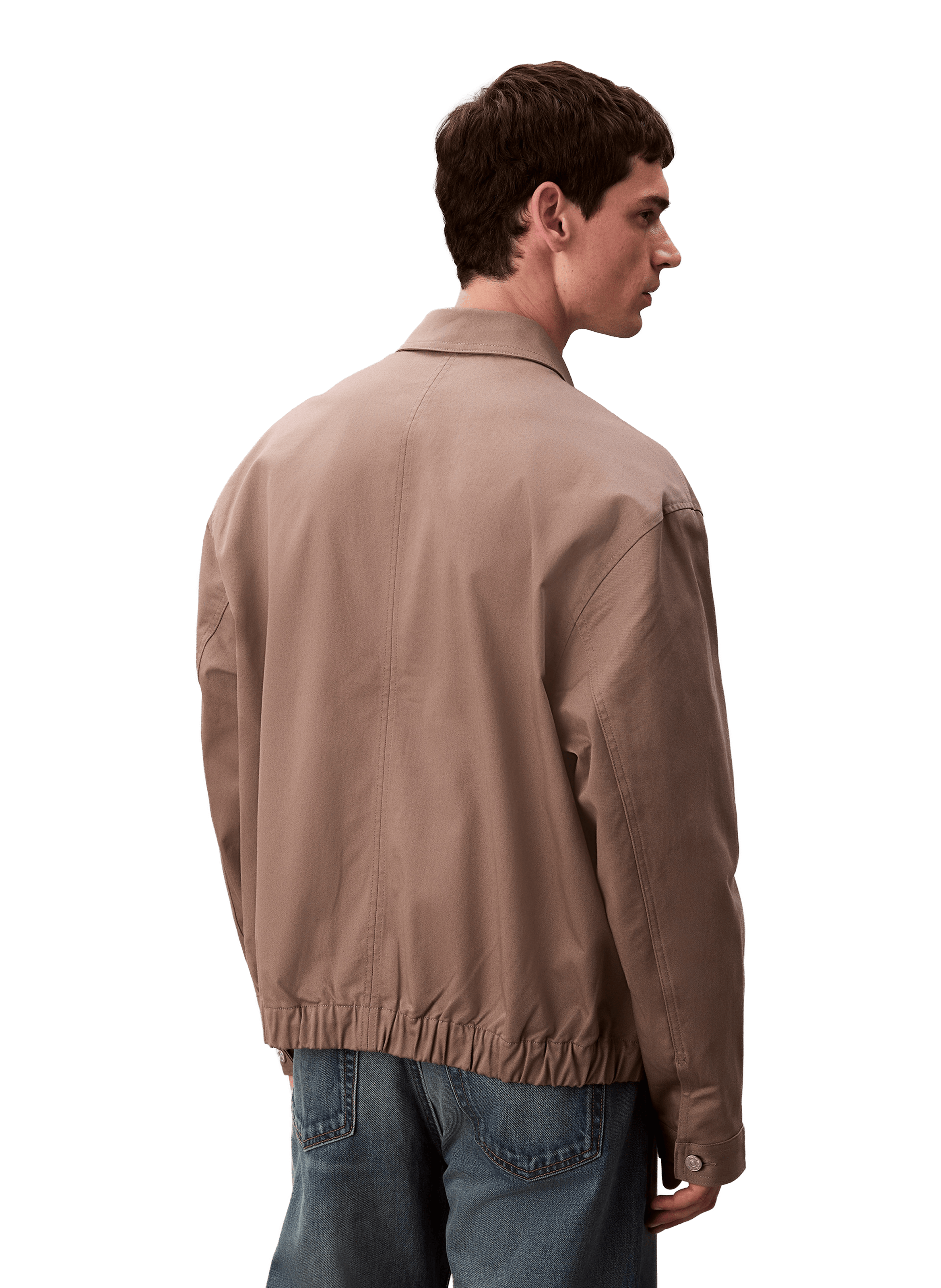 Cotton blend Jacket CALVIN KLEIN Brown