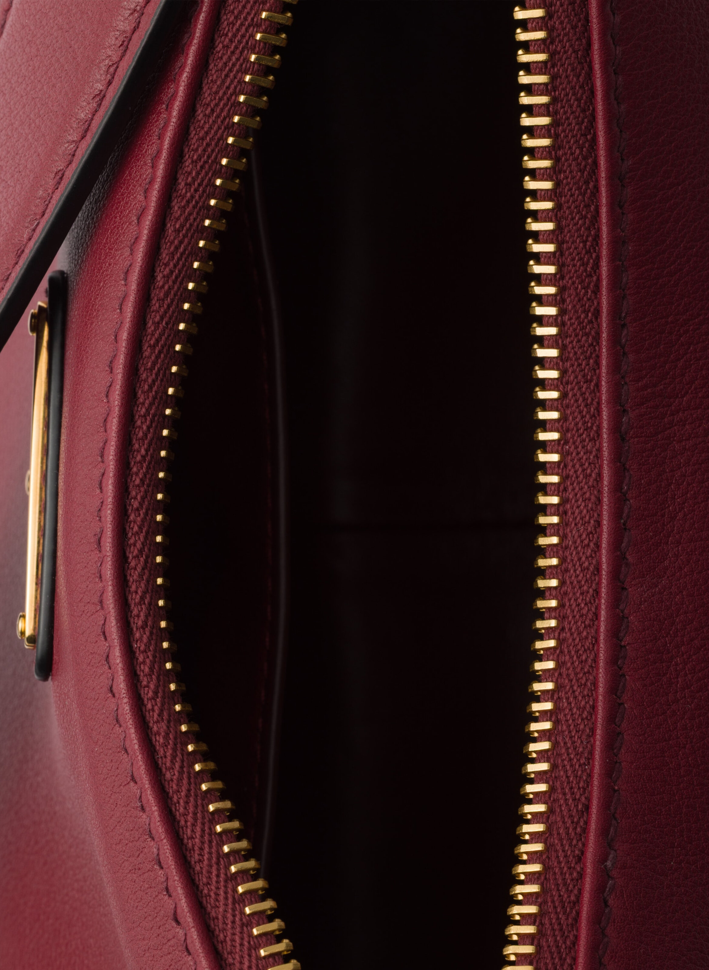 Sac porté épaule prada aimée en cuir PRADA Rouge
