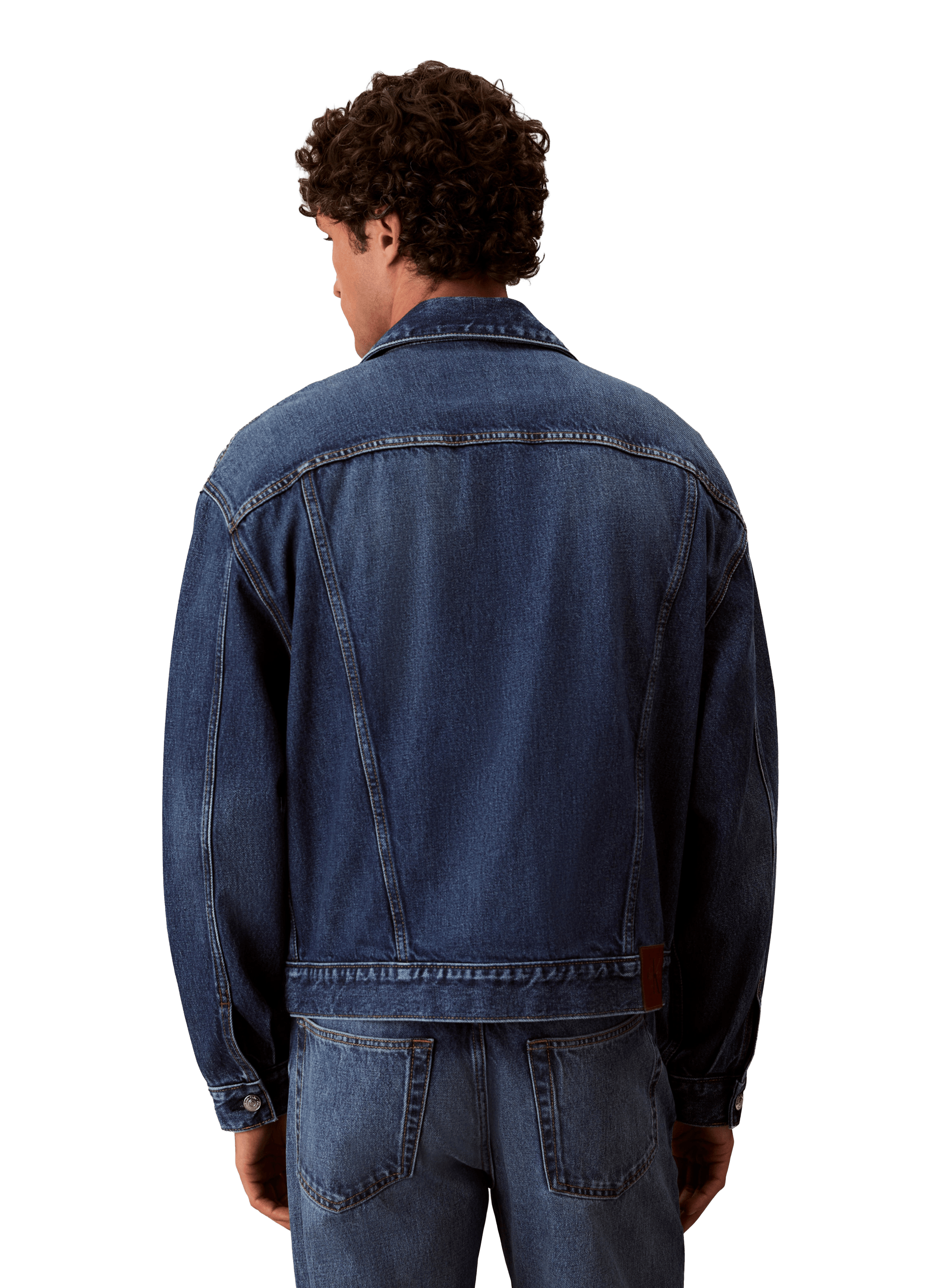 Straight-cut denim jacket CALVIN KLEIN Blue