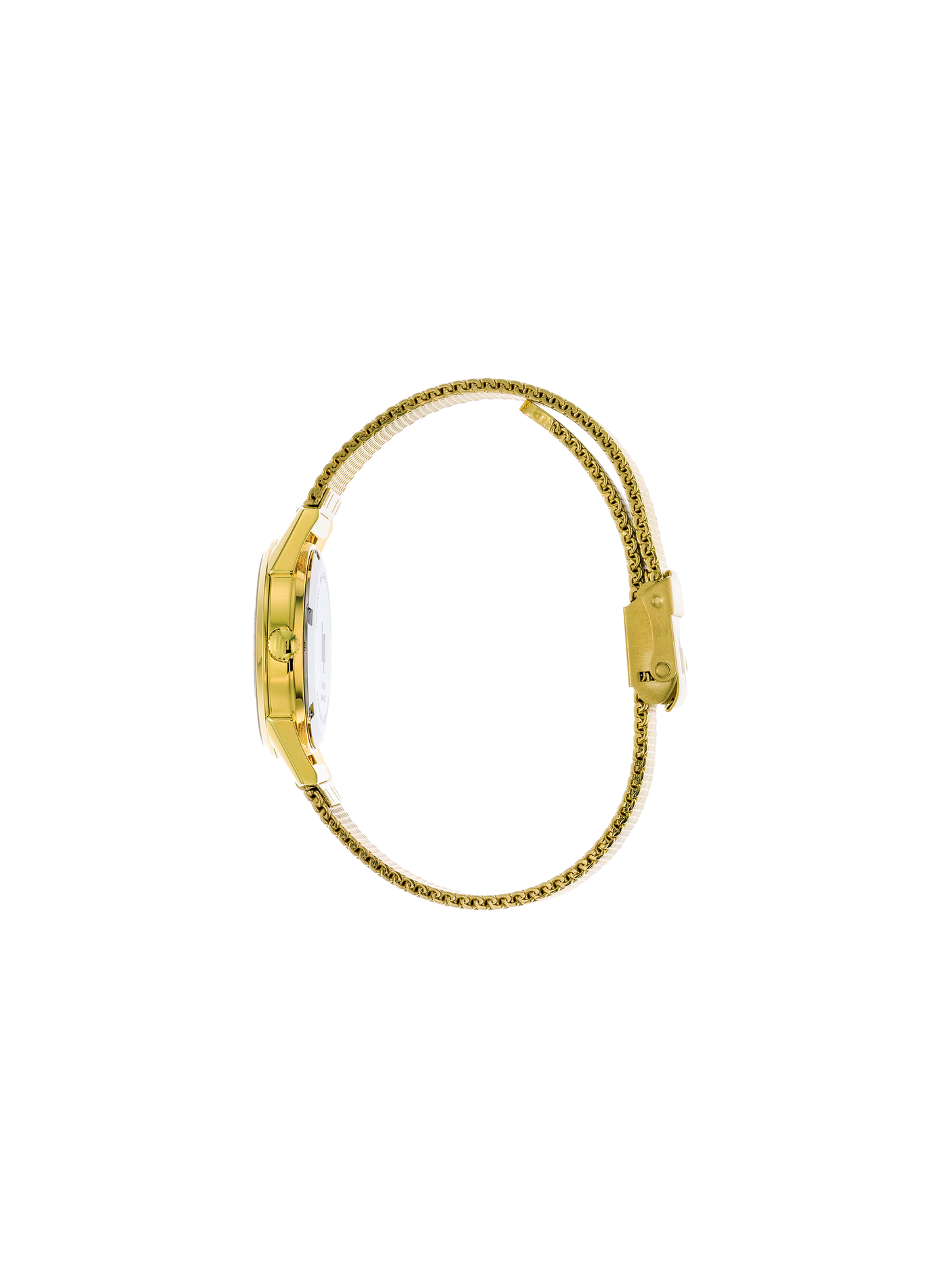 Montre ronde bracelet maille milanaise LIP Blanc