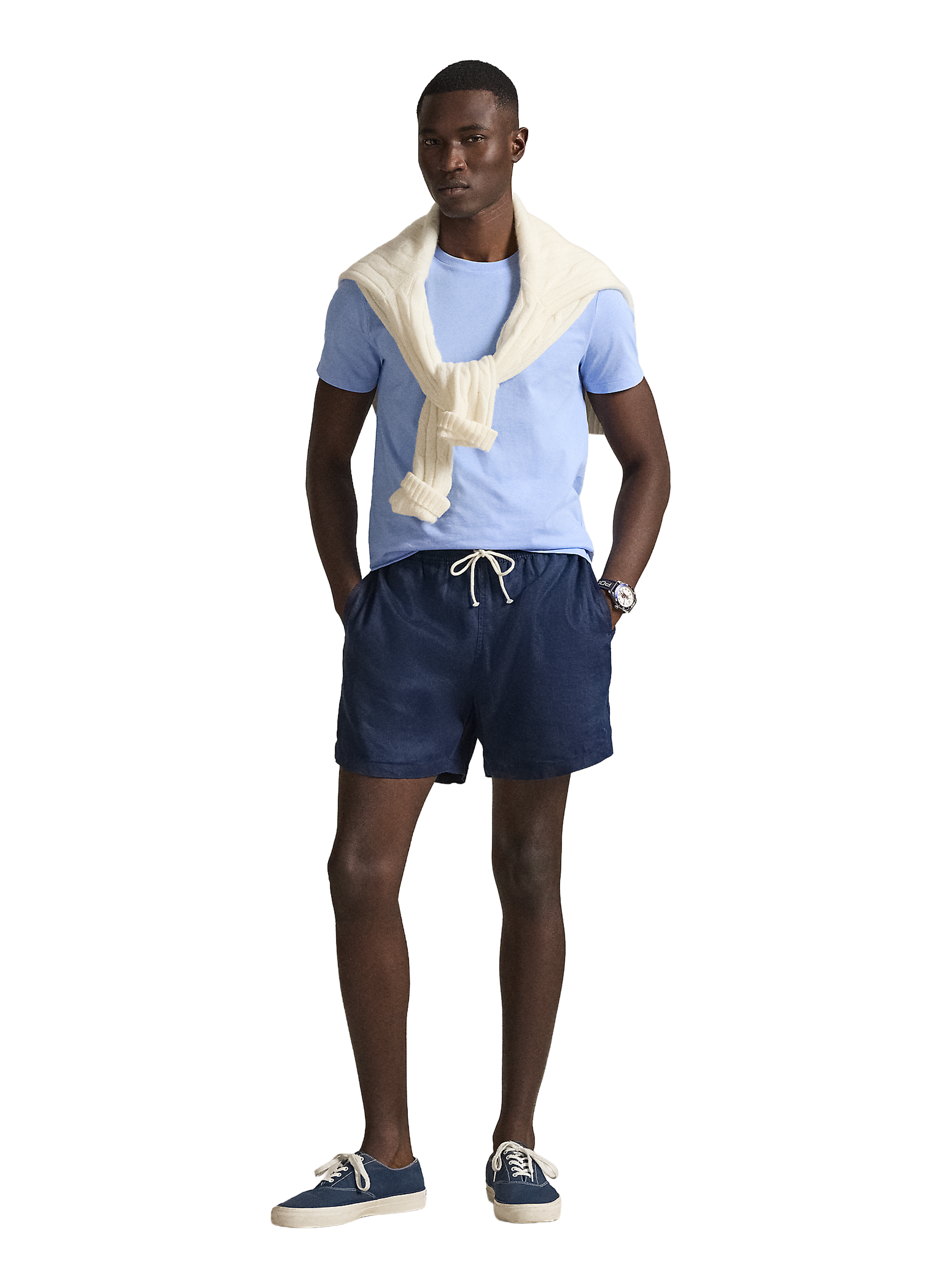 Cotton round-neck T-shirt POLO RALPH LAUREN Blue