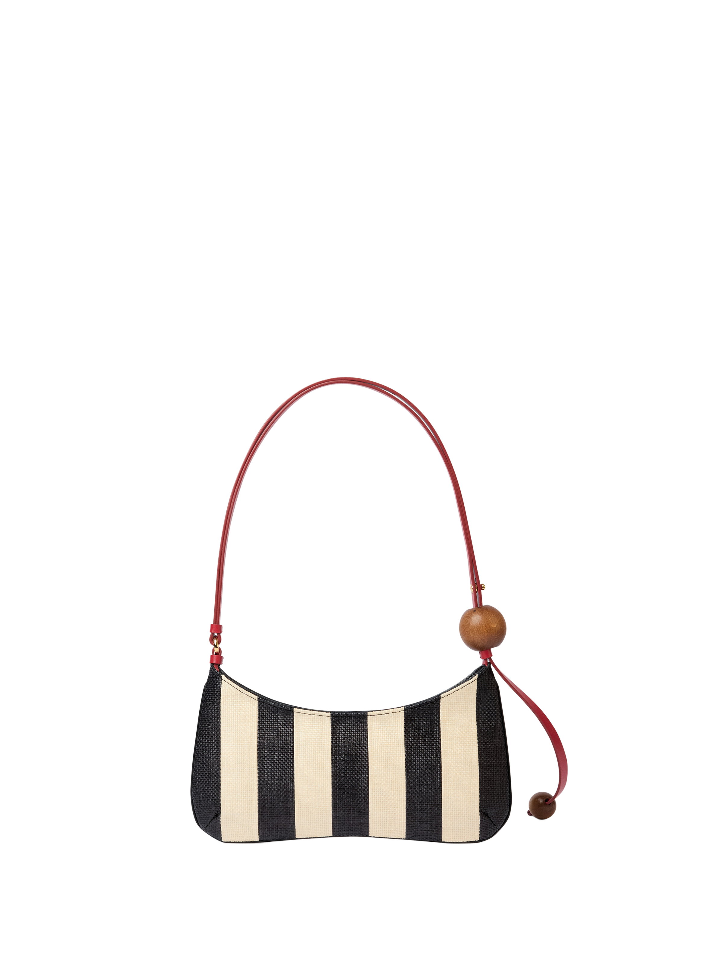 Bag Le Bisou Beaded Striped Leather JACQUEMUS Multicolour