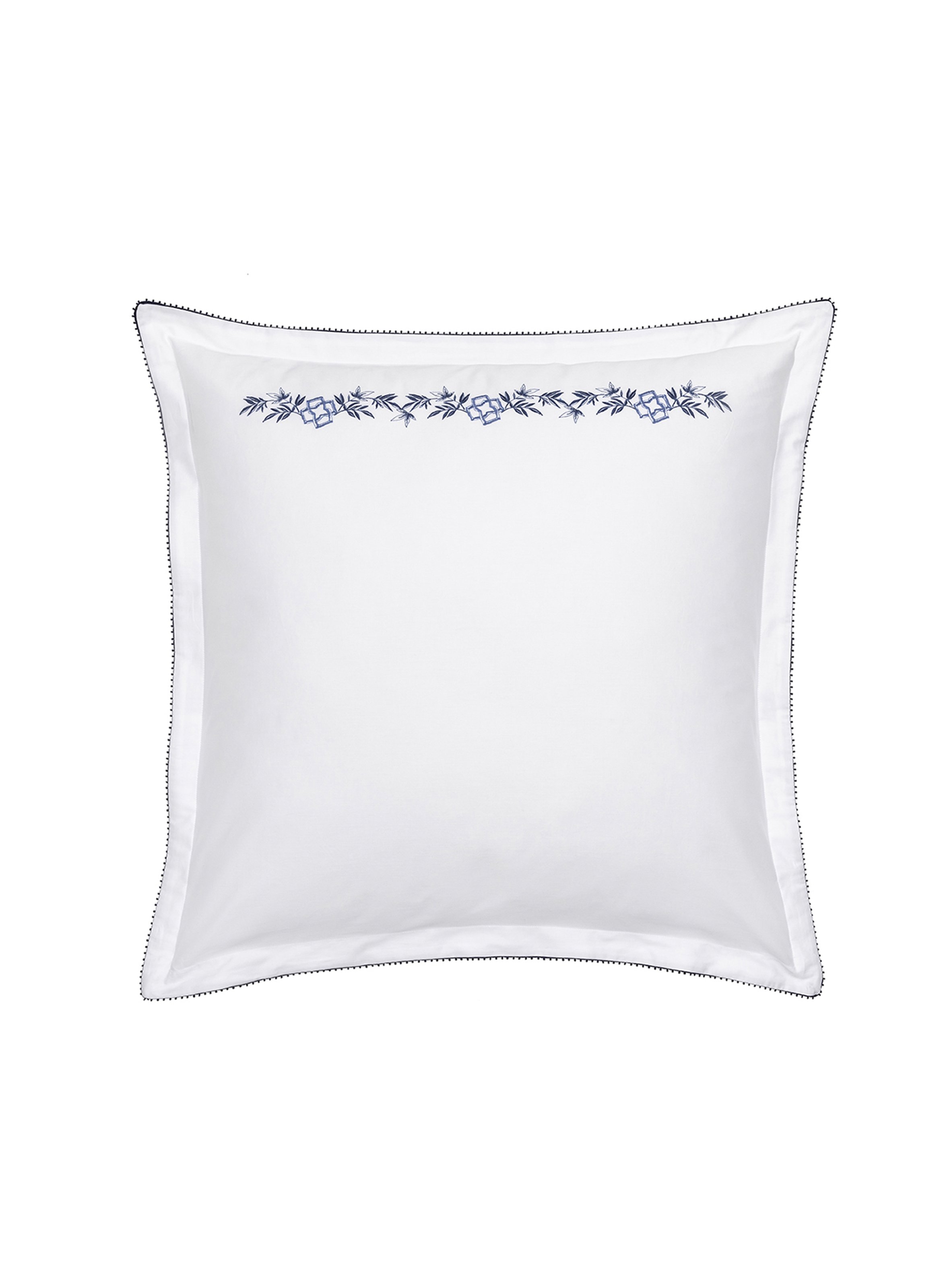 Taie d'oreiller imprimée en satin de coton bio, mirabeau ALEXANDRE TURPAULT Blanc