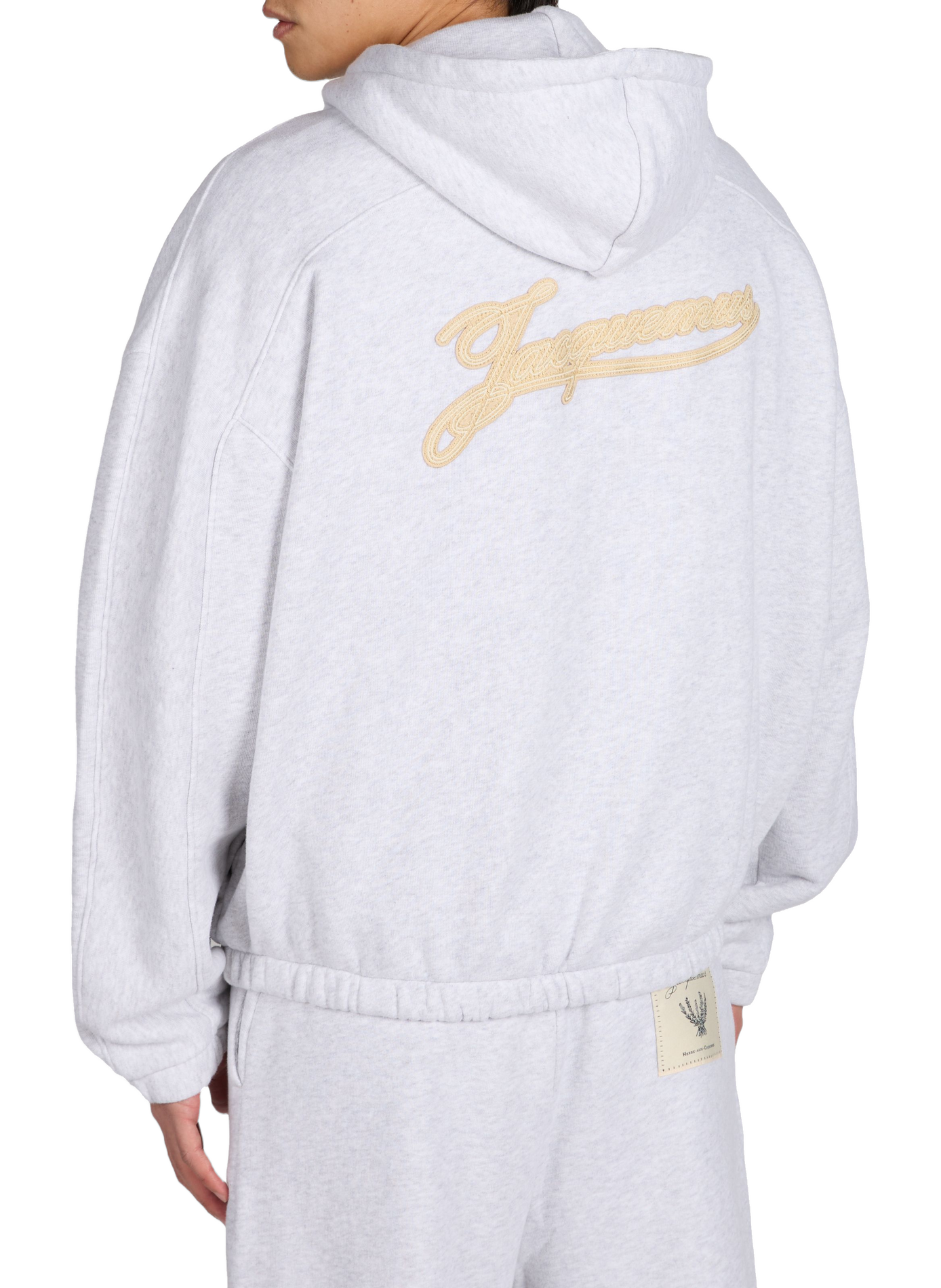 Oversized zip-up Torneo sweatshirt in cotton JACQUEMUS Grey