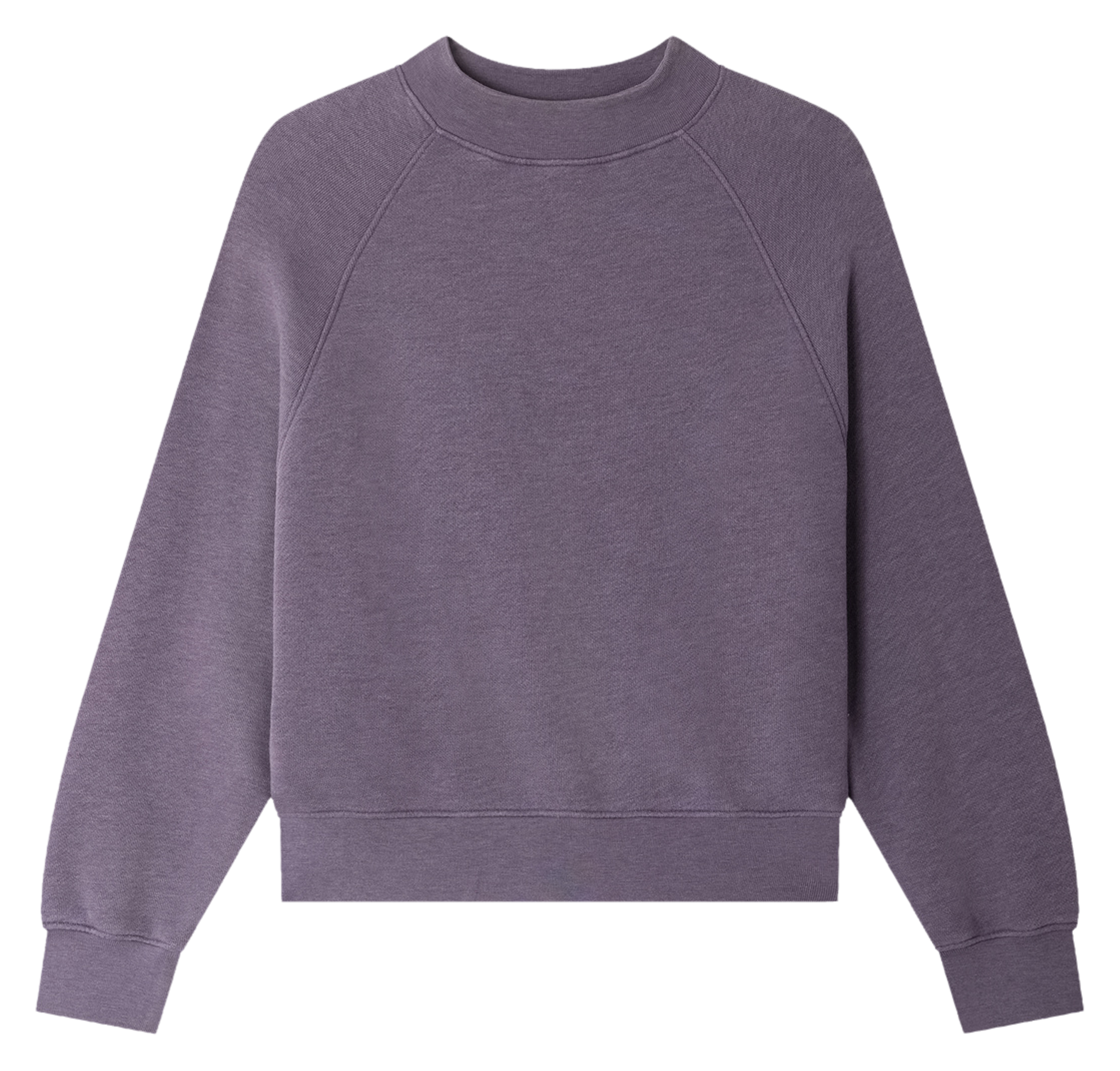 Sweat col rond en coton mélangé oliveira SESSUN Violet