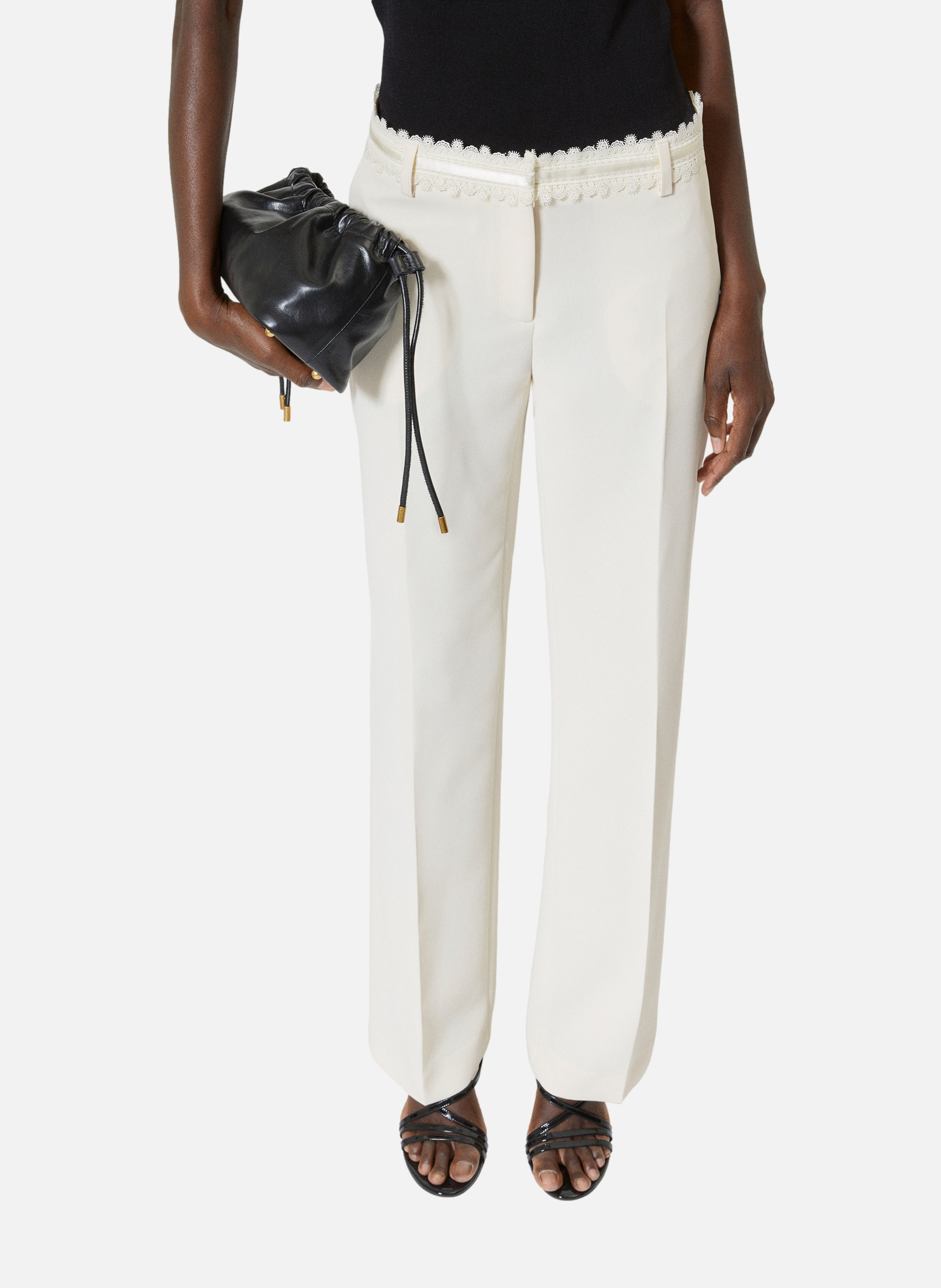 Pantalon tailleur large THE KOOPLES Blanc