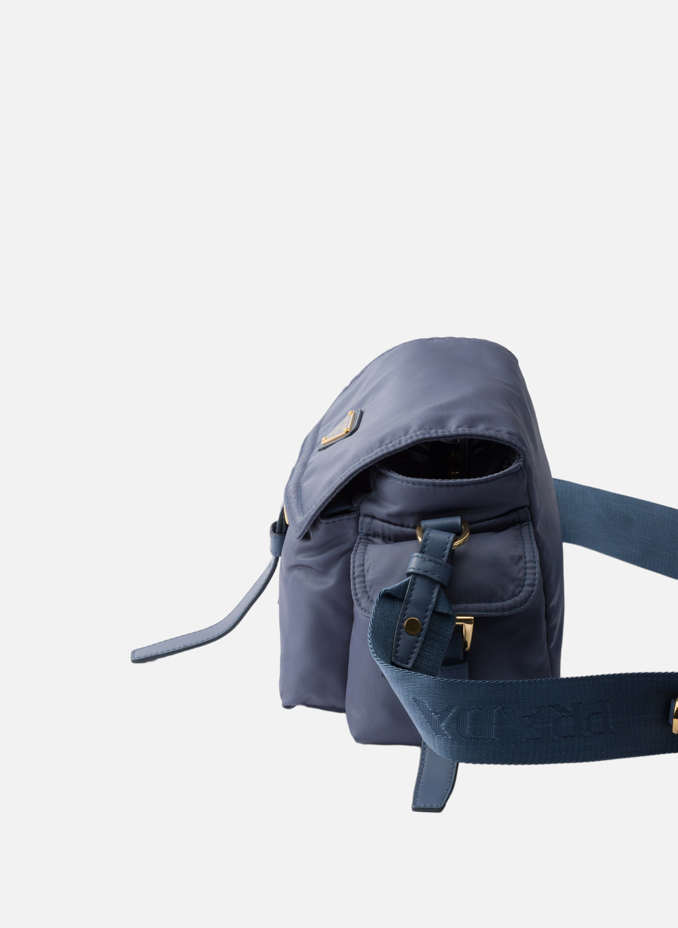 Sac porté épaule  prada explore en re-nylon moyen PRADA Bleu