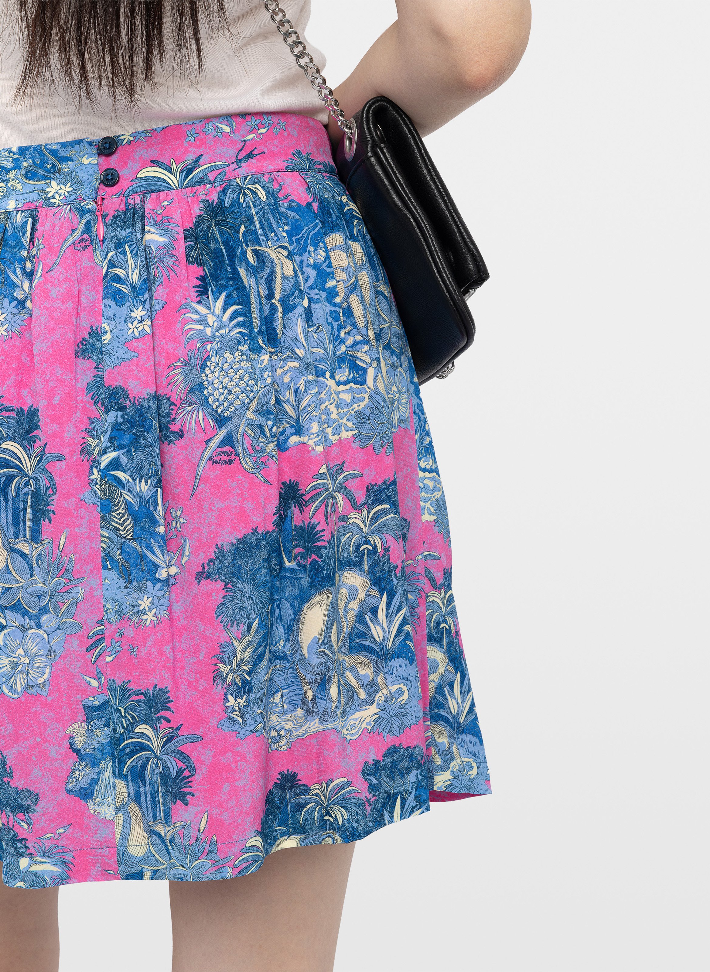 Jupe courte imprimée jadys ZADIG&VOLTAIRE Rose