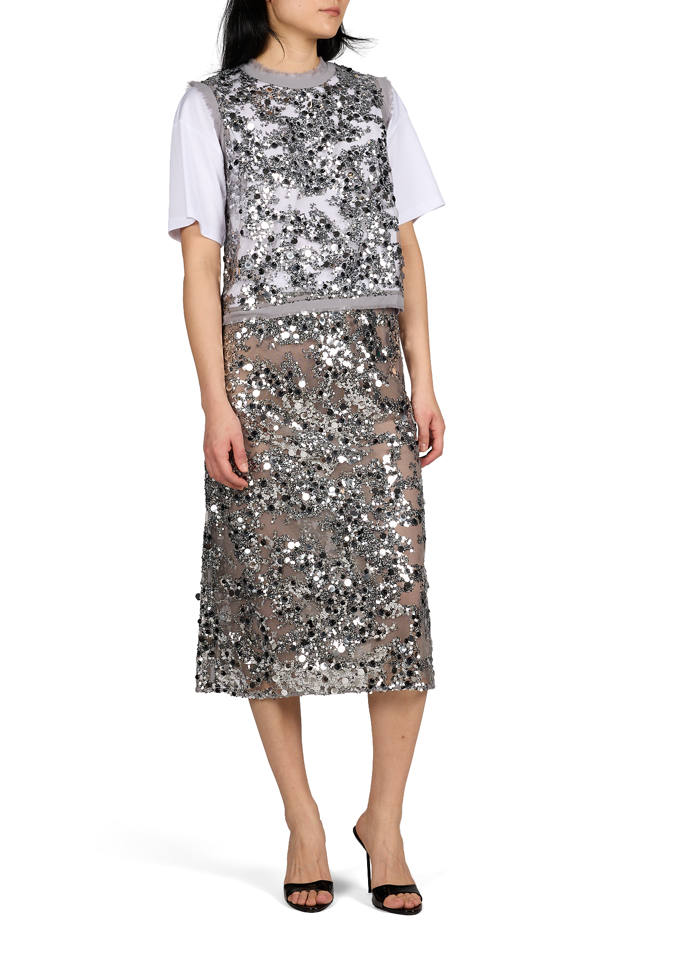 Loose-fitting plain cotton t-shirt MSCH White