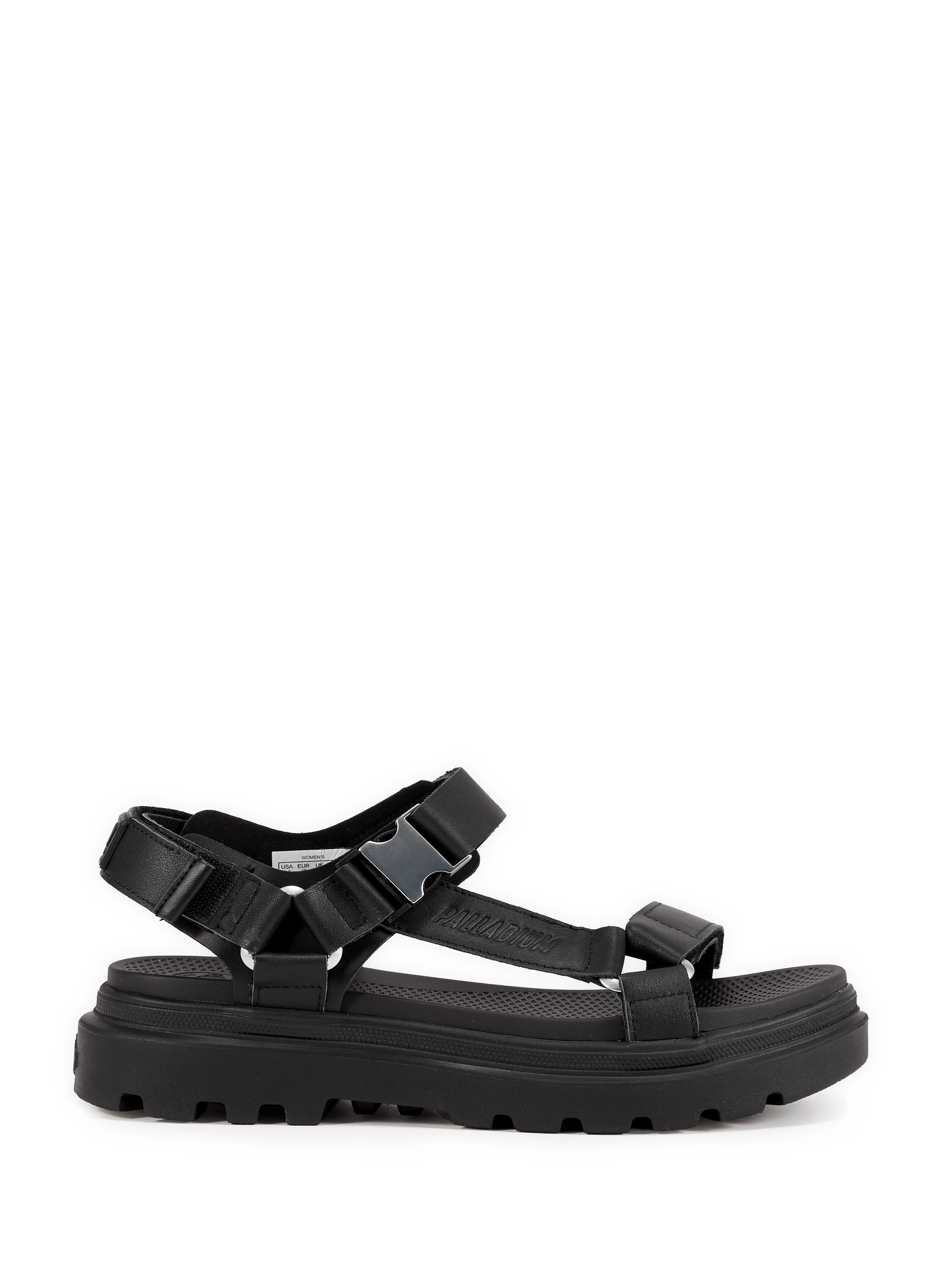 Pallacruise wedge sandals in mixed leather PALLADIUM Black