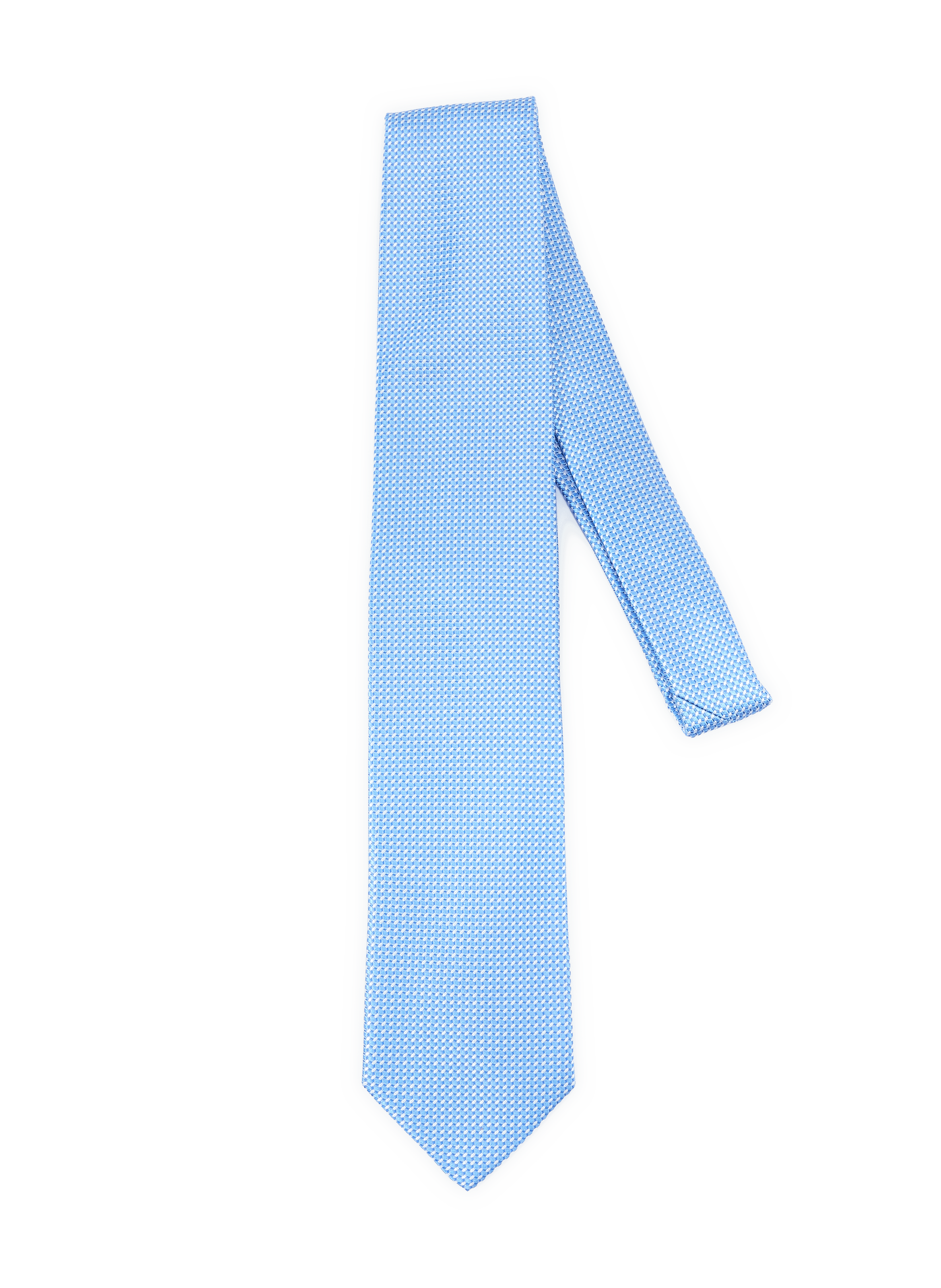 Cravate à motifs en soie ETON Bleu