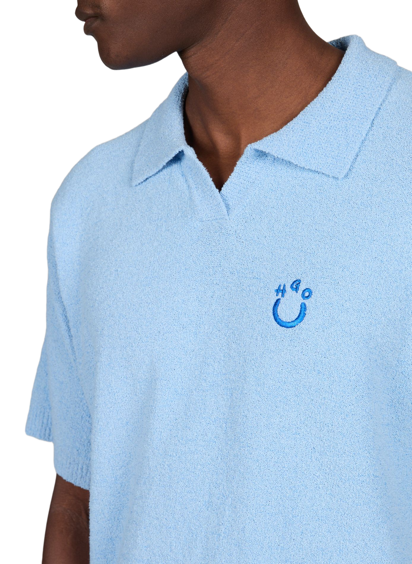 Pull oversize en tissu éponge coton mélangé HUGO BLUE Bleu