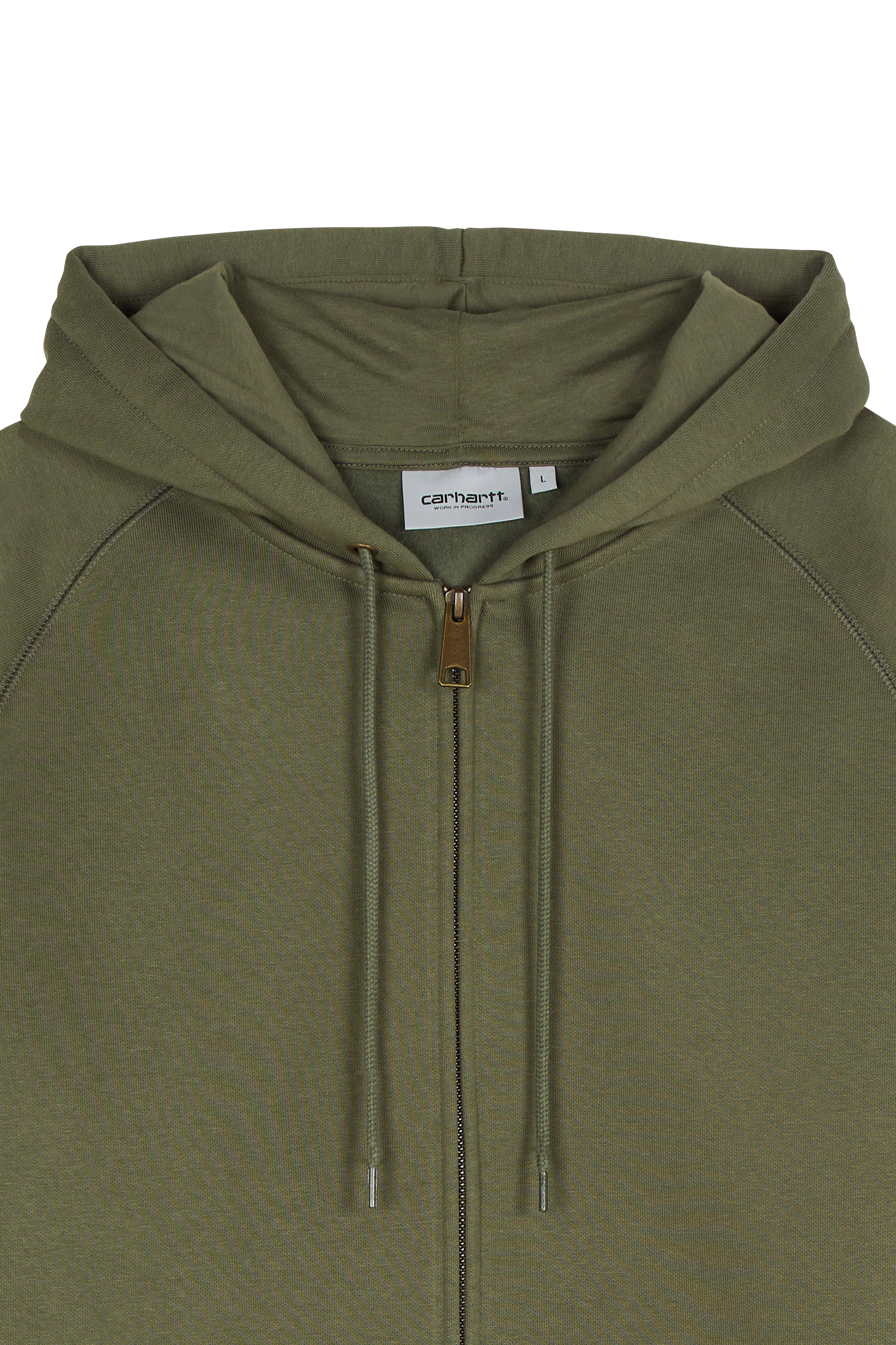 Hoodie zippé hooded chase CARHARTT WIP Kaki