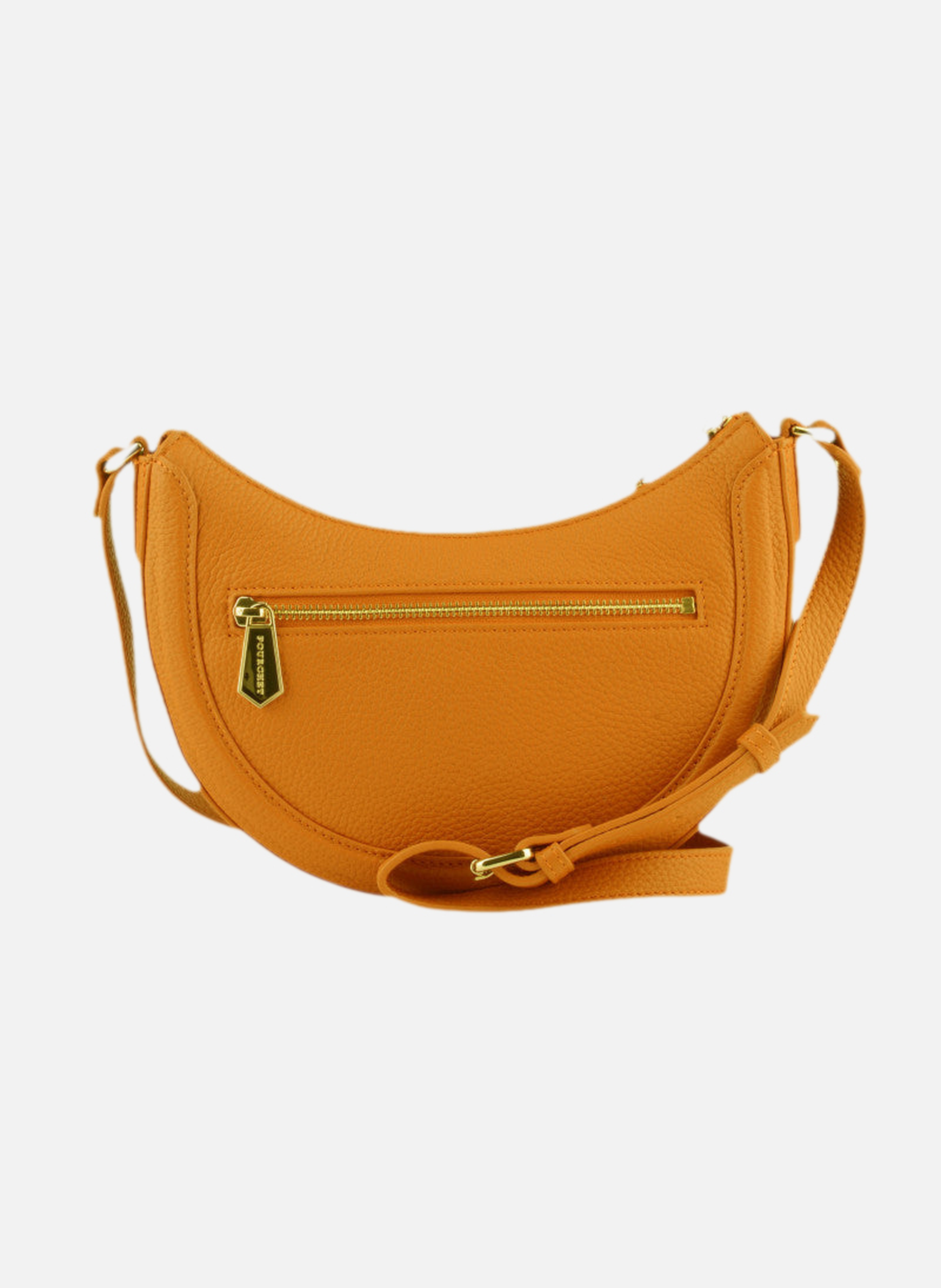 Image | sac porté épaule en cuir de vachette POURCHET Jaune