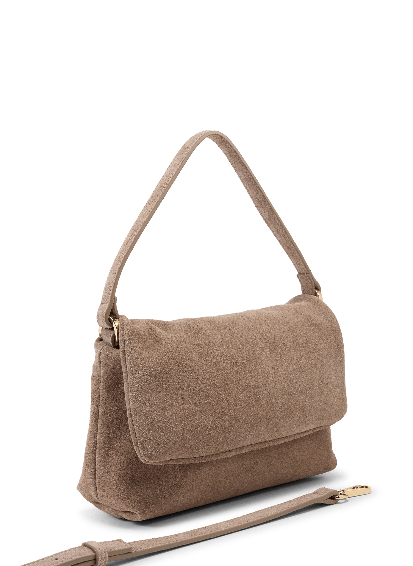 Sac à main Iloise XS en cuir suédé SAISON 1865 Gris