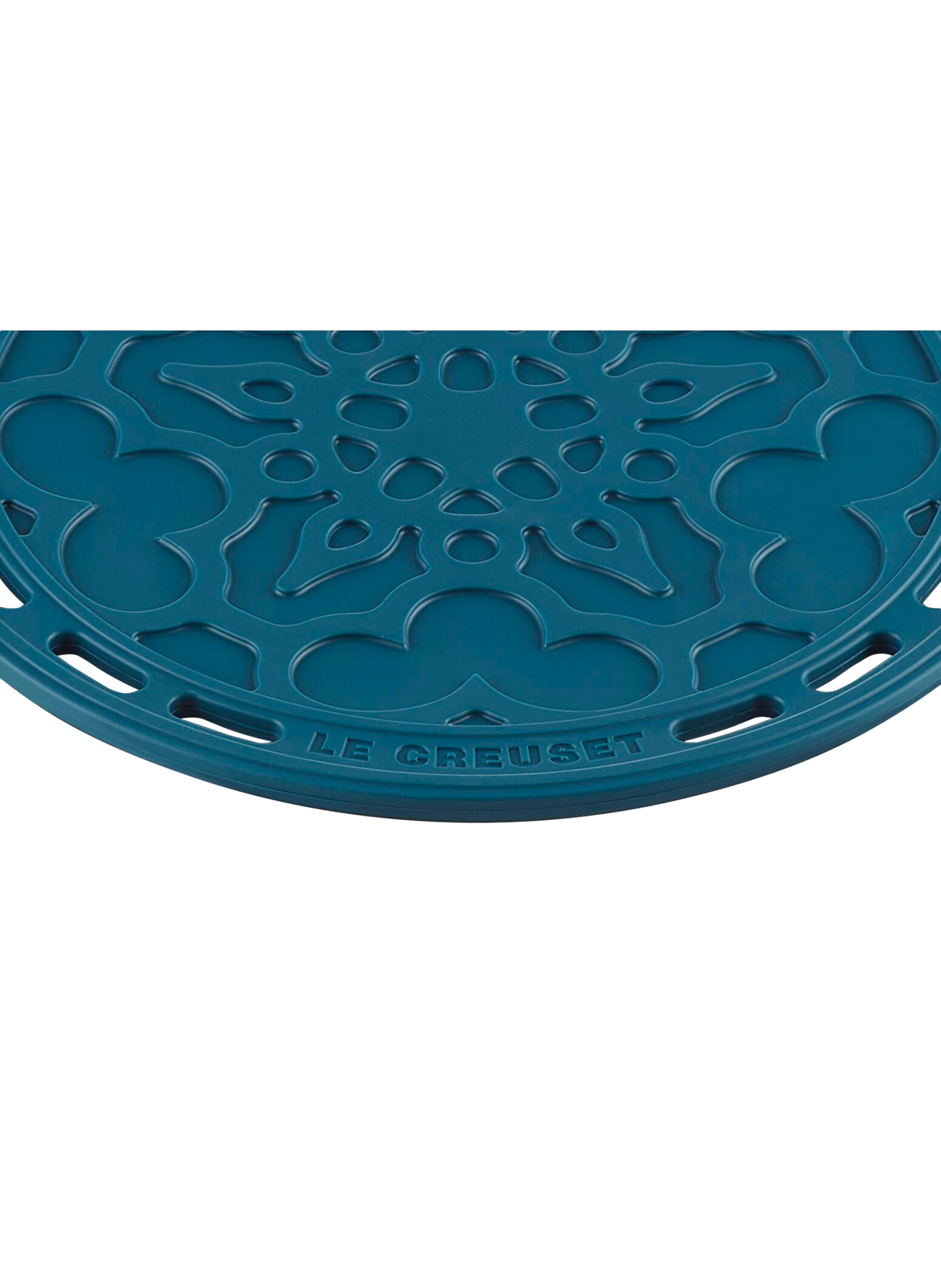 Blumen-Untersetzer LE CREUSET Blau
