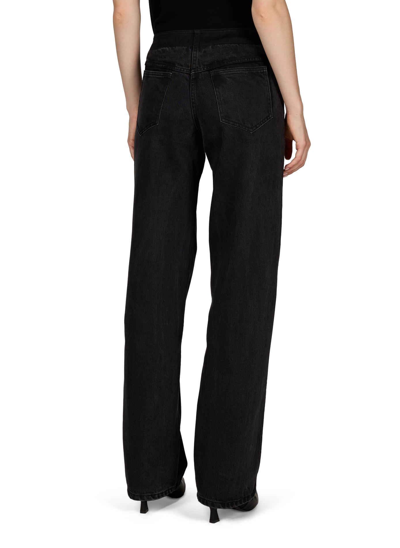 Jean droit Deconstruct en coton CHRISTOPHER ESBER Noir