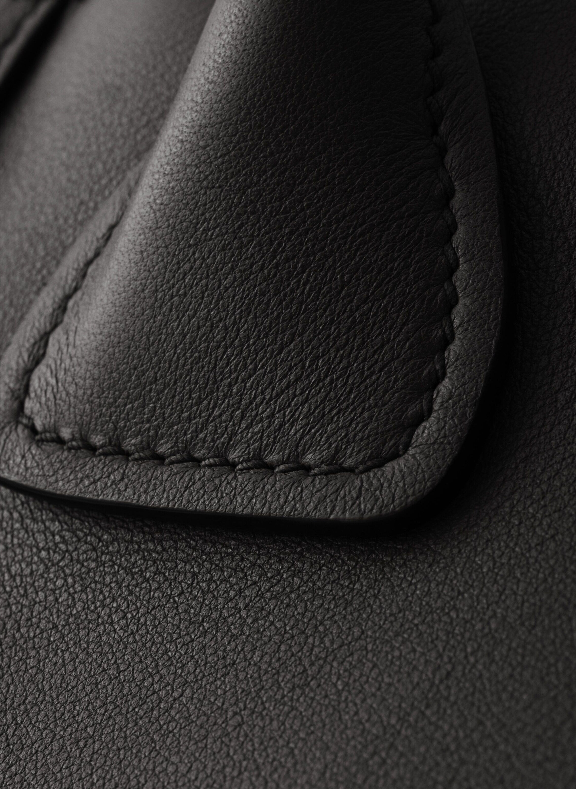 Grand cabas en cuir PRADA Noir