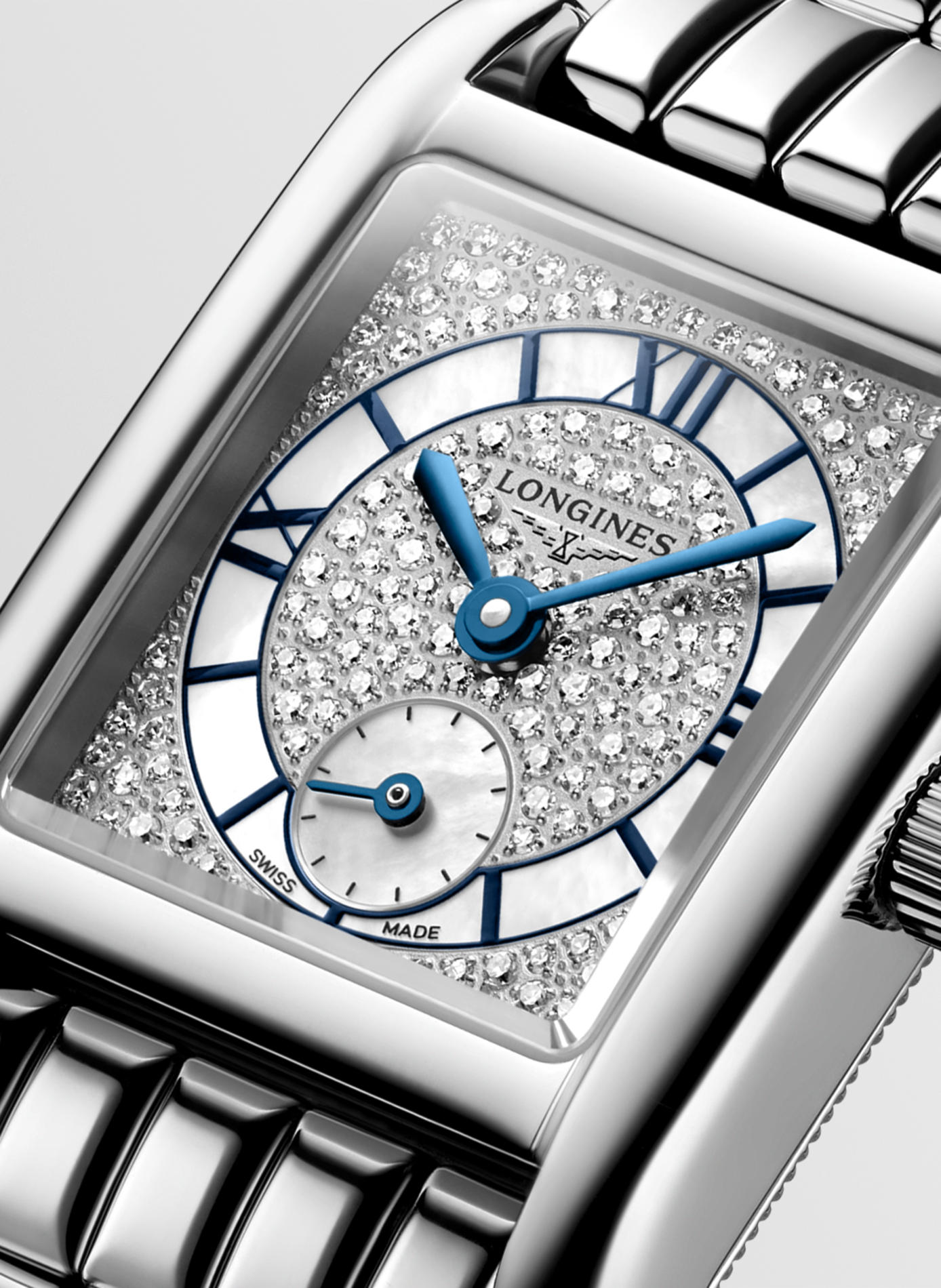 Montre quartz Longines DolceVita 2023 en acier inoxydable LONGINES Blanc