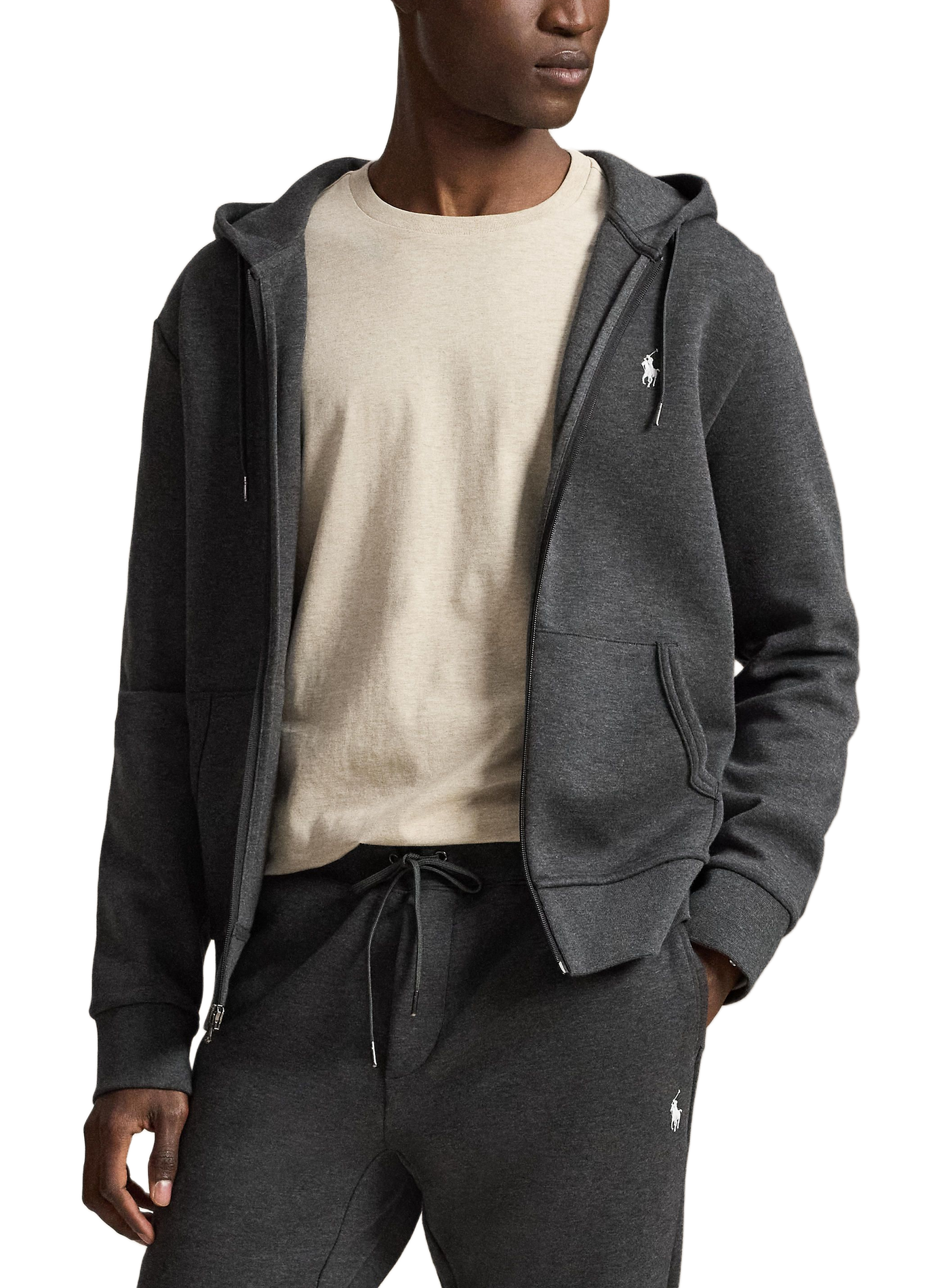 Hoodie avec fermeture à glissière POLO RALPH LAUREN Gris