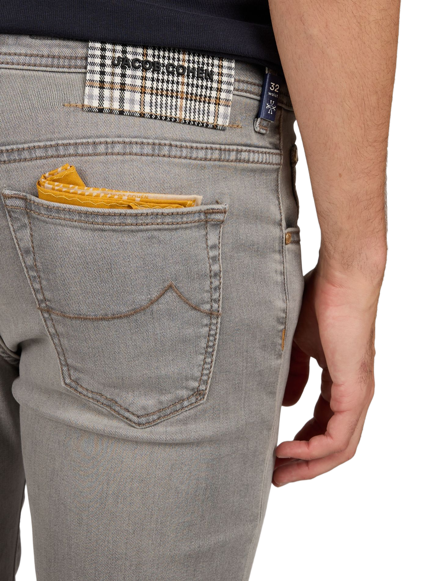 Slim fit jeans van gemengd katoen JACOB COHEN Grijs