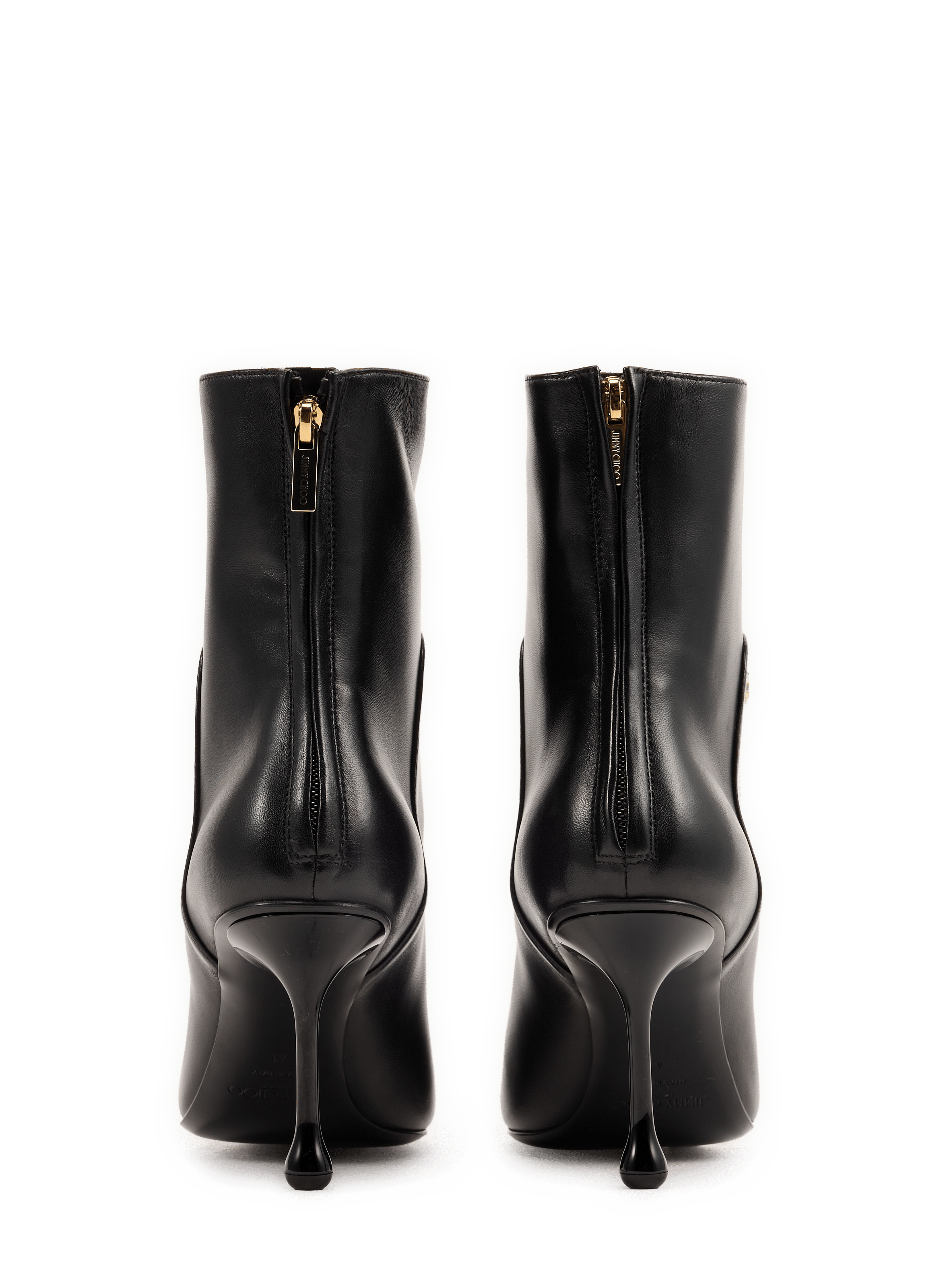 Cycas AB 80 sheep leather heeled ankle boots JIMMY CHOO Black