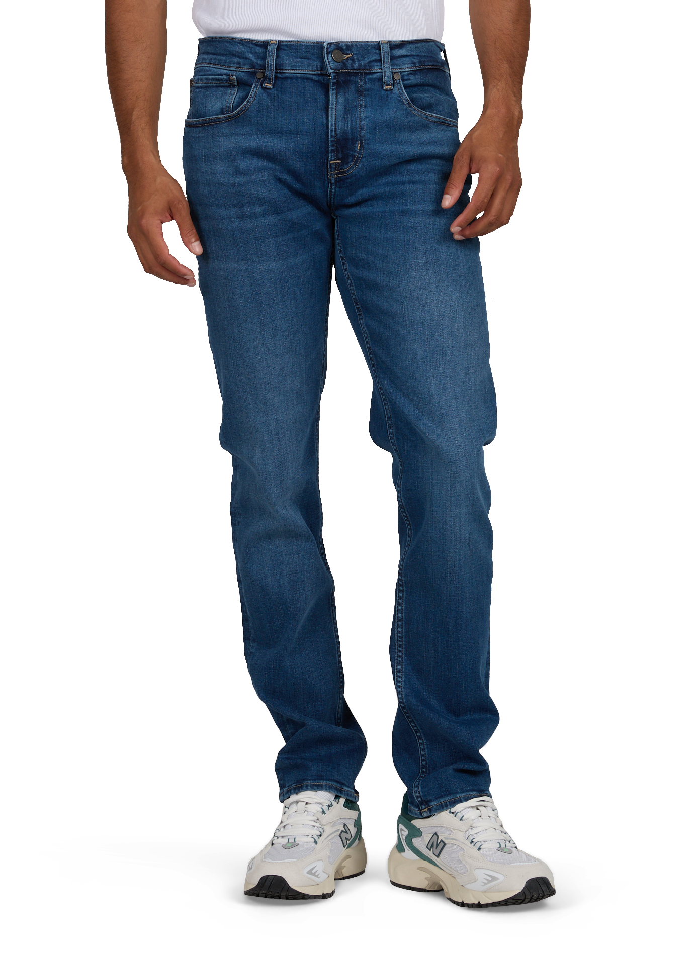 Gerader Jeans aus Baumwollmischung 7 FOR ALL MANKIND Blau