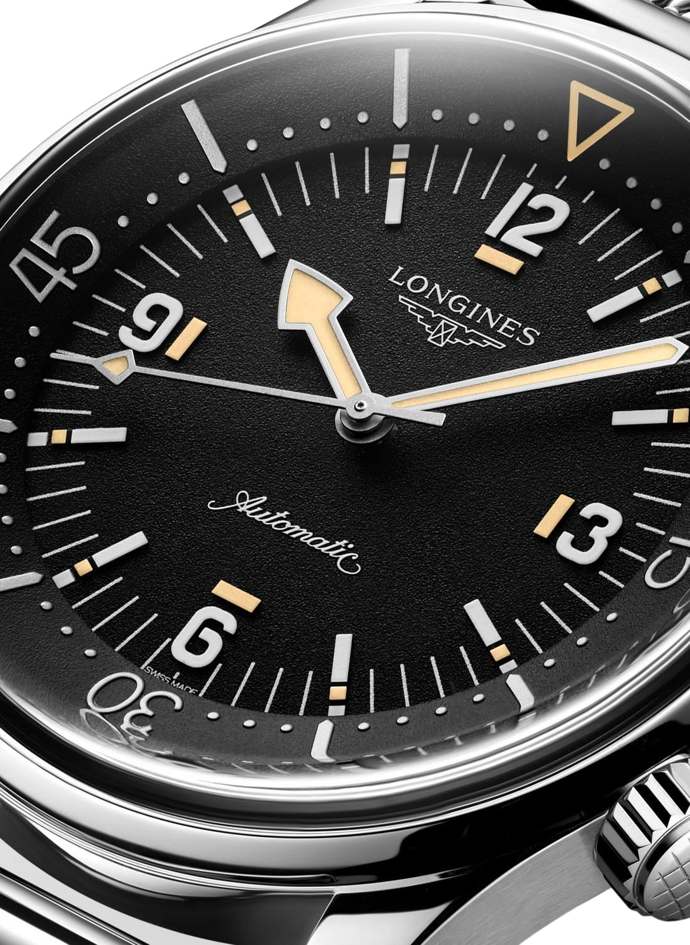 Montre automatique The Longines Legend Diver en acier inoxydable LONGINES Noir