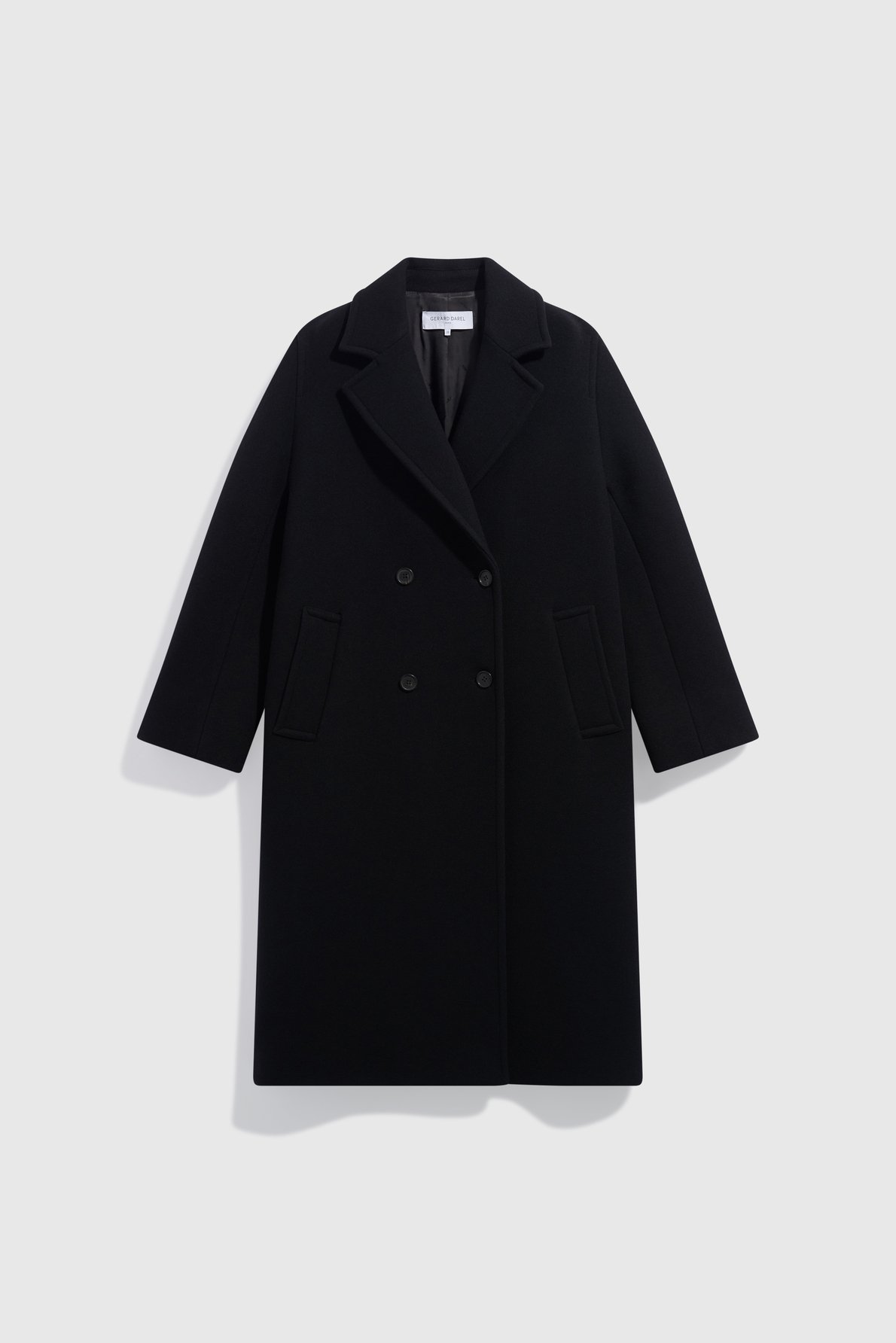 Manteau long croisé - aliz GERARD DAREL Noir