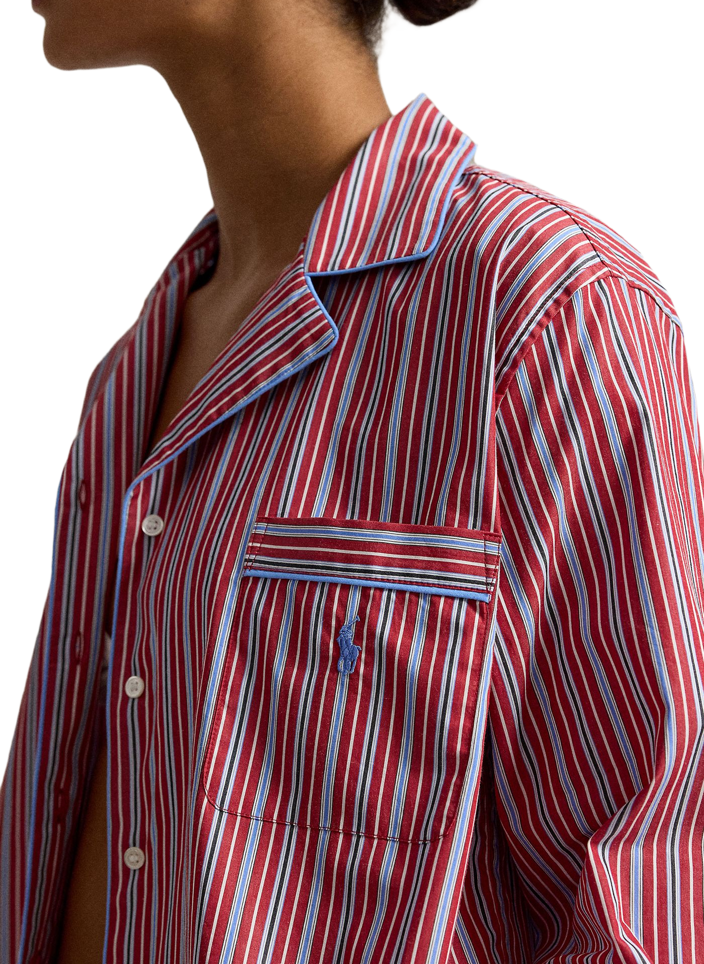 Ensemble de pyjama rayé en coton POLO RALPH LAUREN Rouge