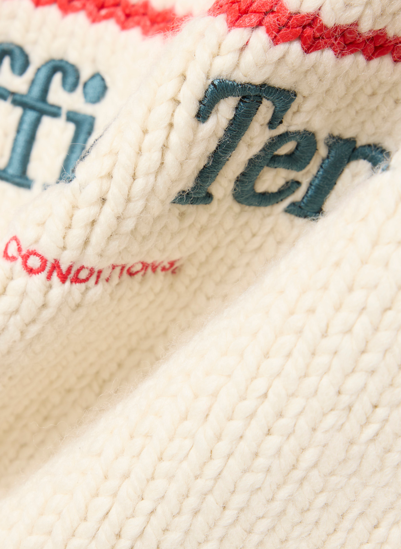Gerade geschnittener Pullover mit Rundhalsausschnitt und Stickereien LACOSTE Weiss