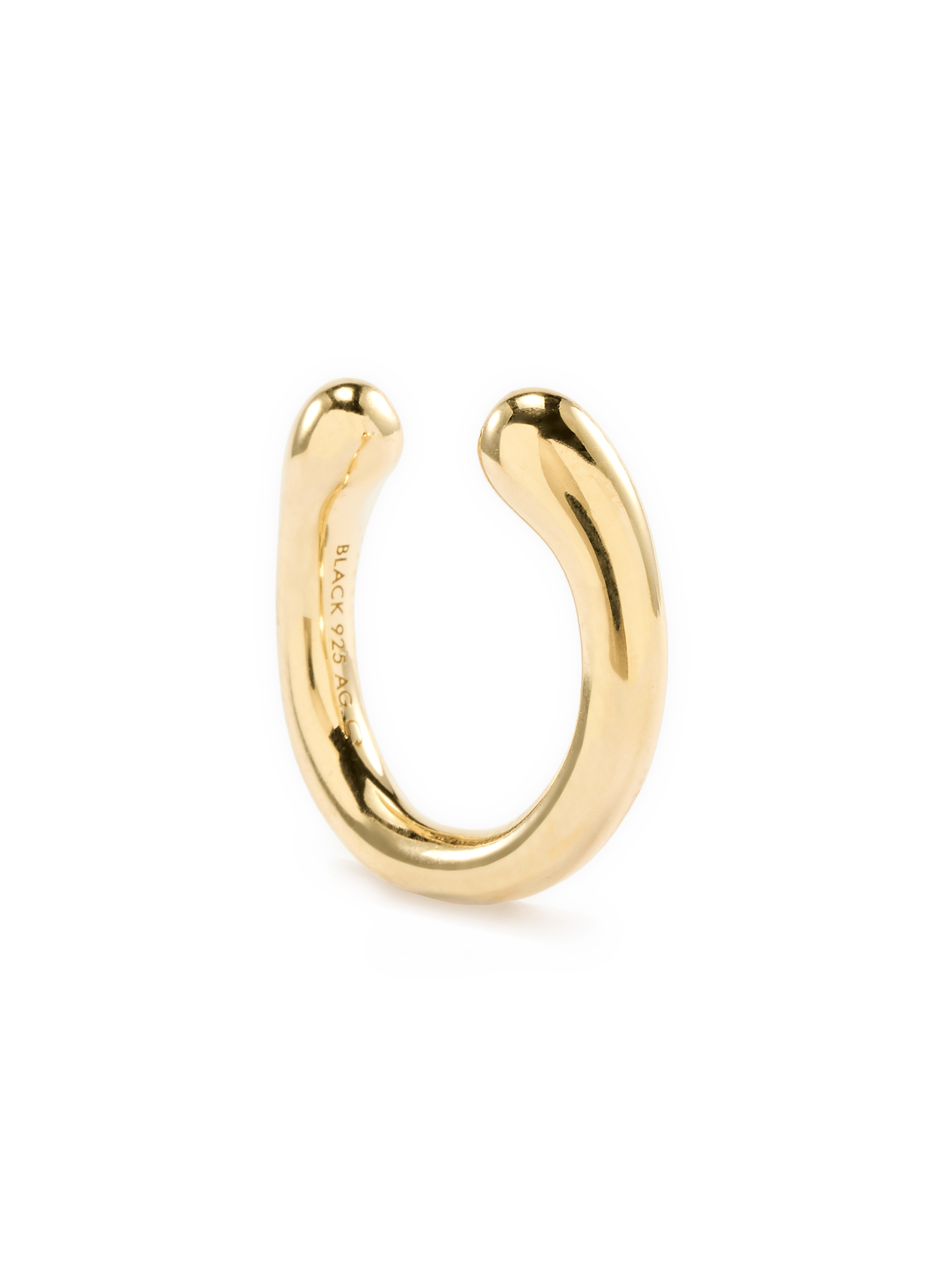 Ear cuff Curl en argent MARIA BLACK Doré