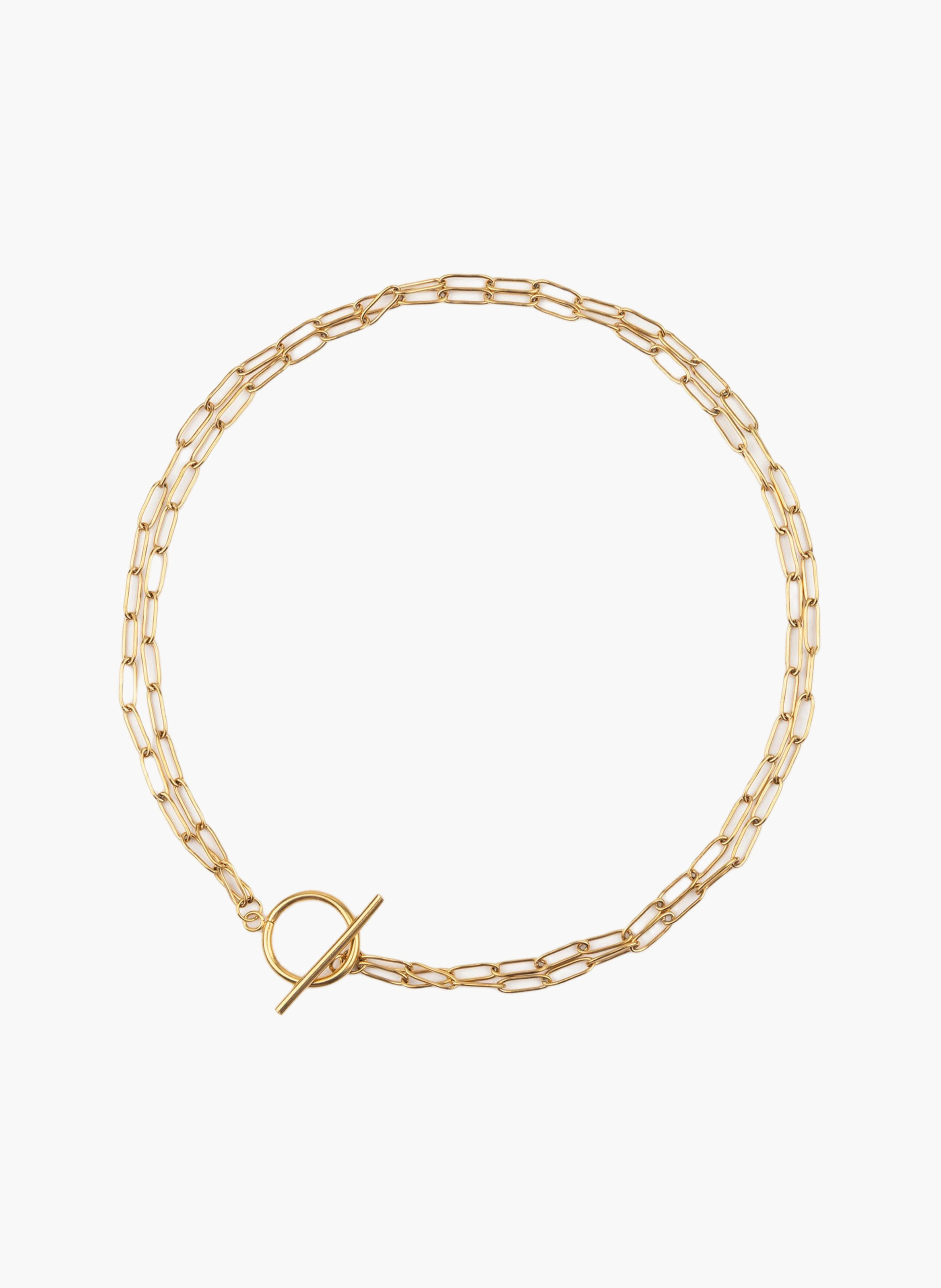 Collier éclair en acier inoxydable DoréKURAGE GINZA