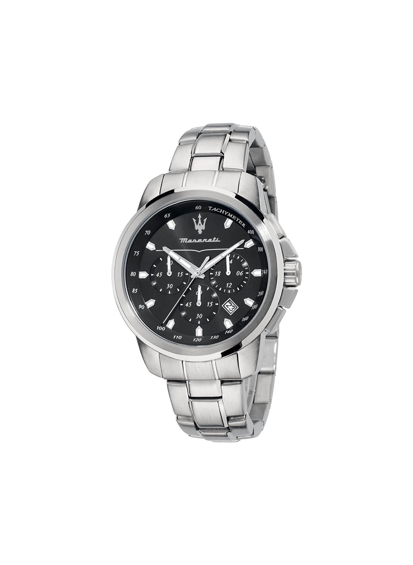 Montre quartz en acier inoxydable MASERATI Noir